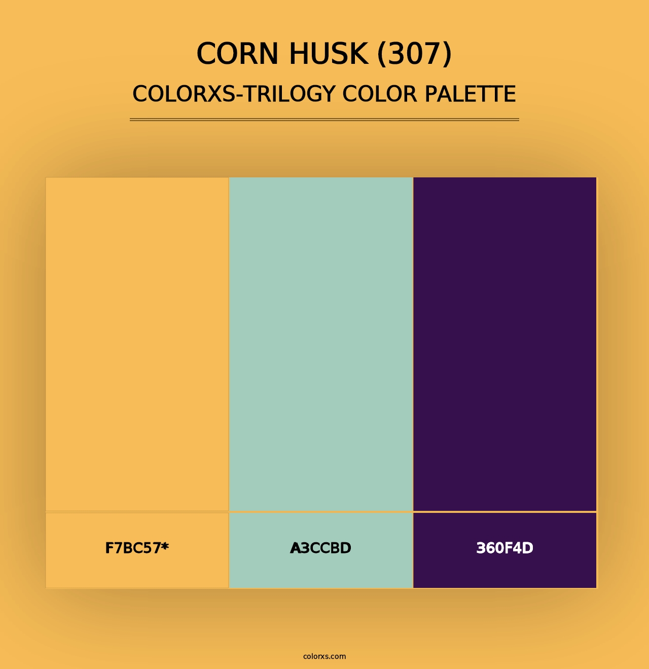 Corn Husk (307) - Colorxs Trilogy Palette