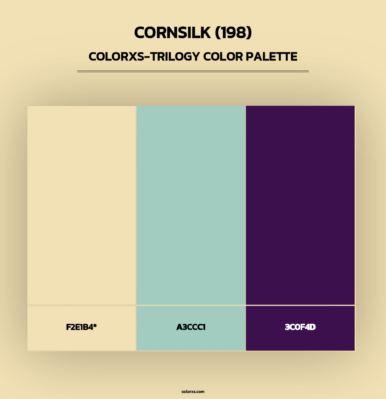 Cornsilk (198) - Colorxs Trilogy Palette