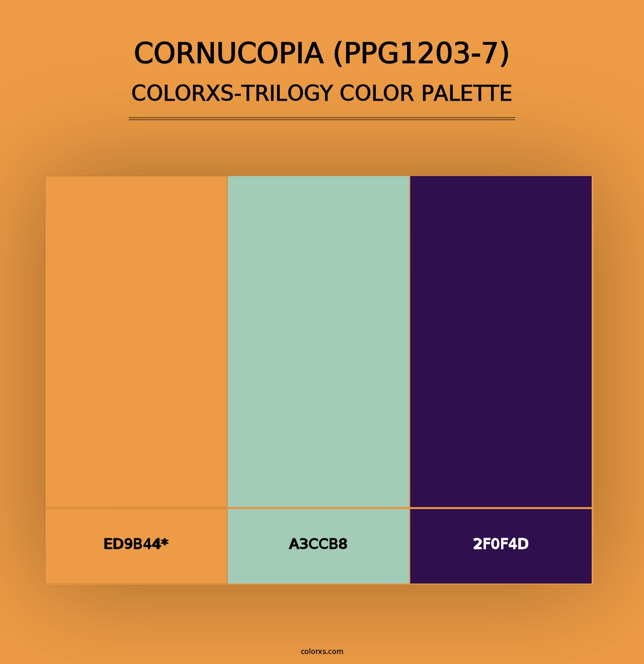 Cornucopia (PPG1203-7) - Colorxs Trilogy Palette