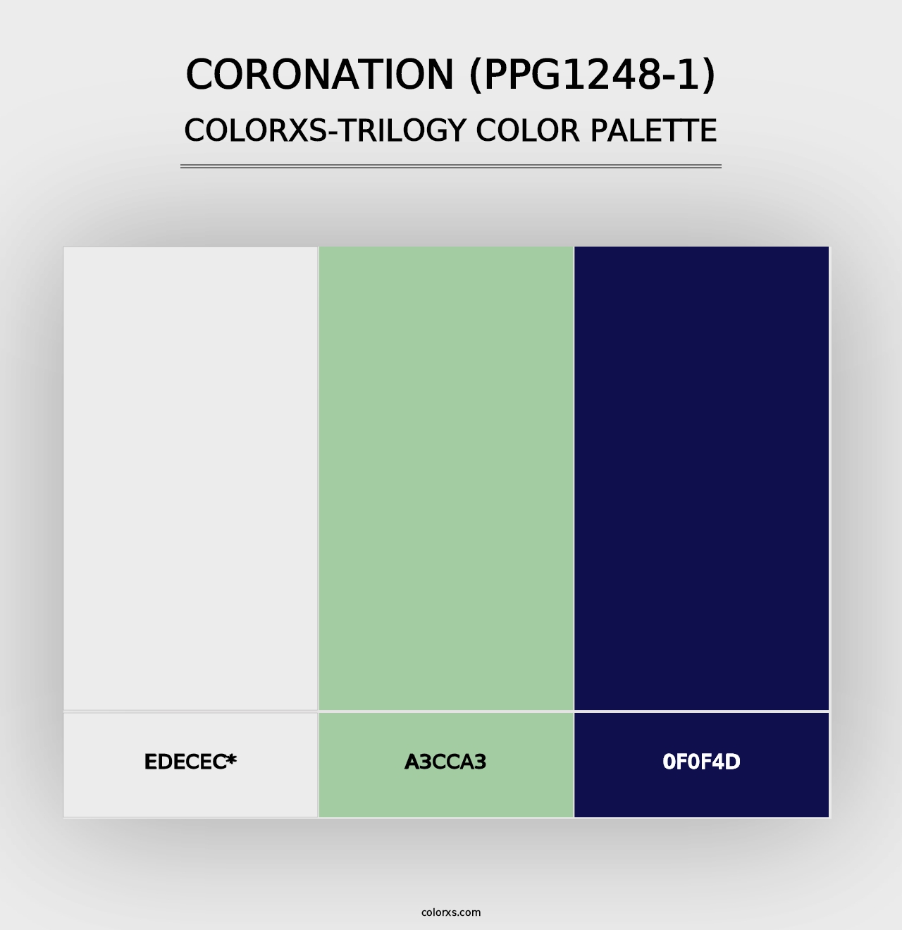 Coronation (PPG1248-1) - Colorxs Trilogy Palette