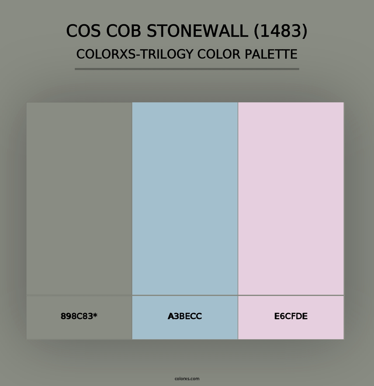 Cos Cob Stonewall (1483) - Colorxs Trilogy Palette