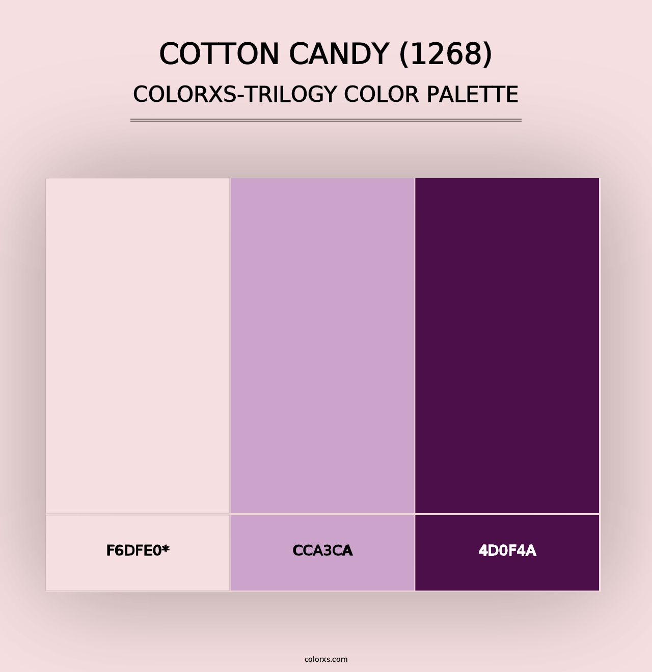 Cotton Candy (1268) - Colorxs Trilogy Palette