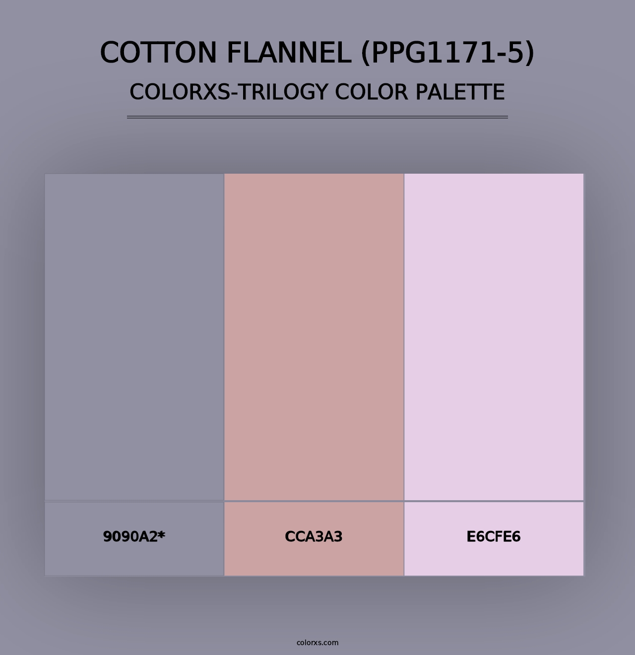 Cotton Flannel (PPG1171-5) - Colorxs Trilogy Palette