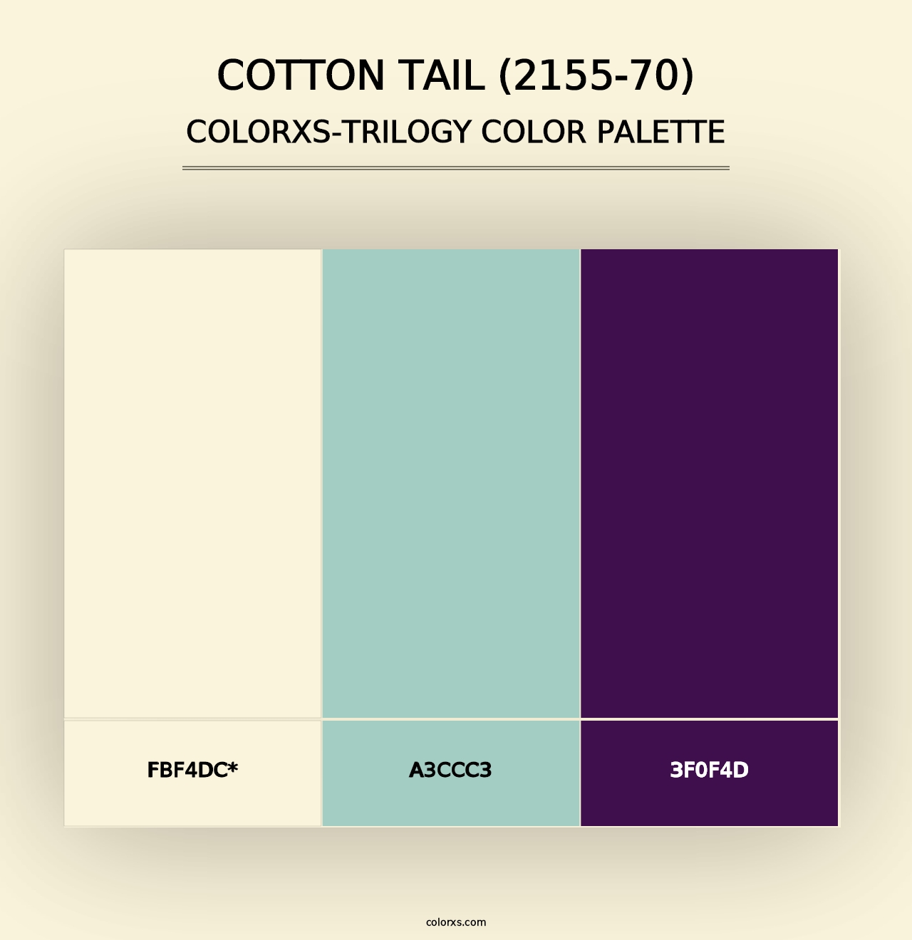 Cotton Tail (2155-70) - Colorxs Trilogy Palette