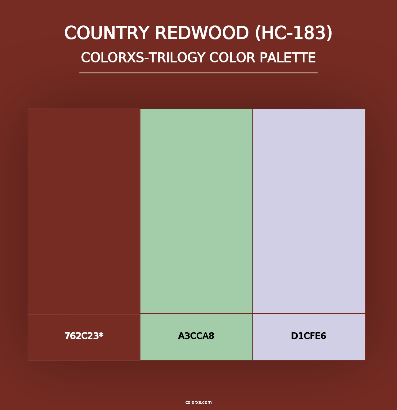 Country Redwood (HC-183) - Colorxs Trilogy Palette