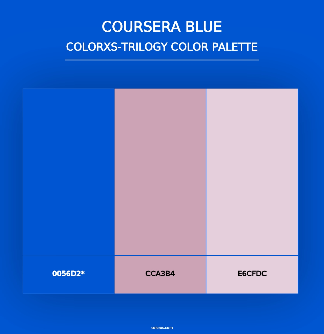 Coursera Blue - Colorxs Trilogy Palette