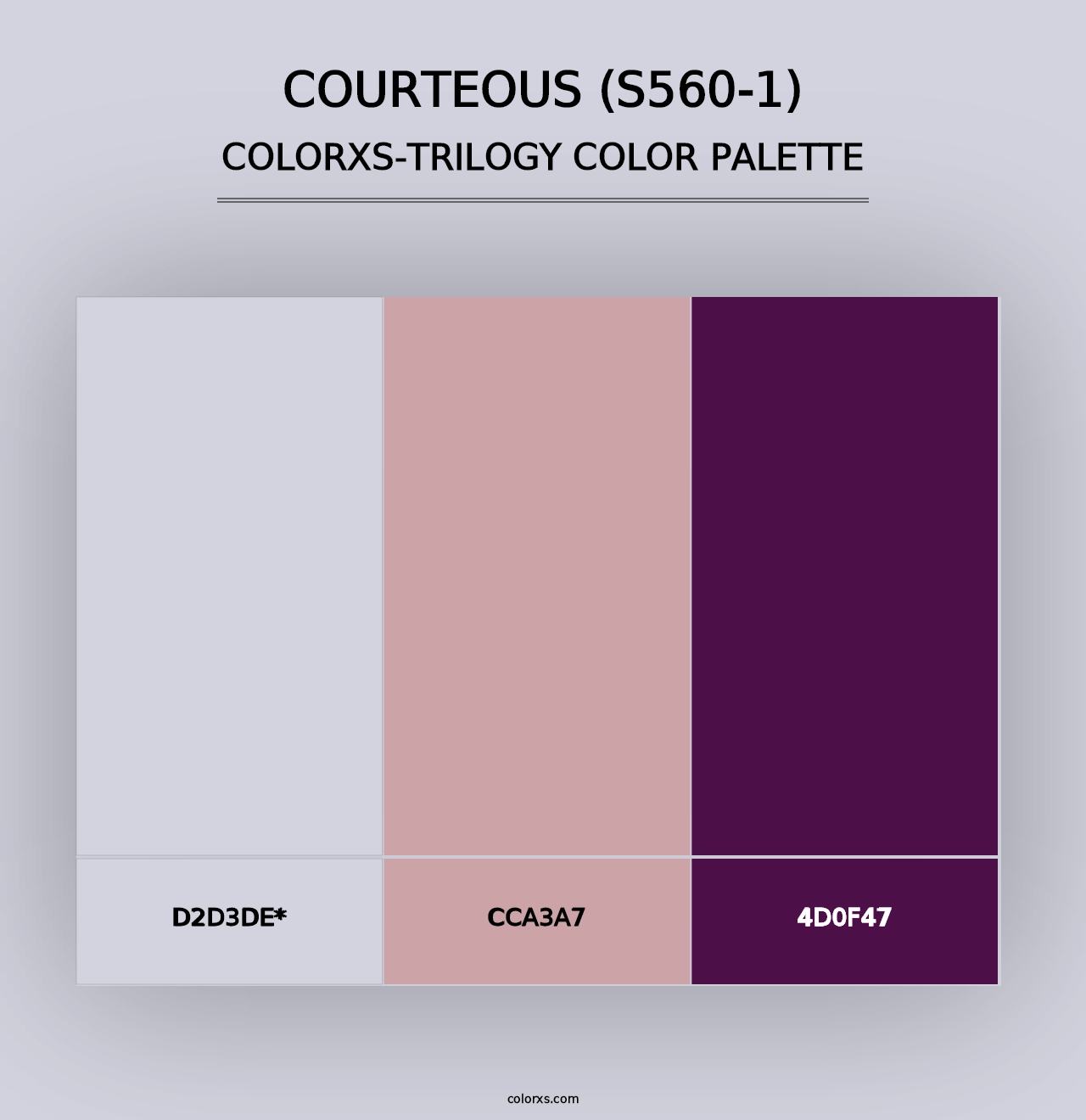 Courteous (S560-1) - Colorxs Trilogy Palette