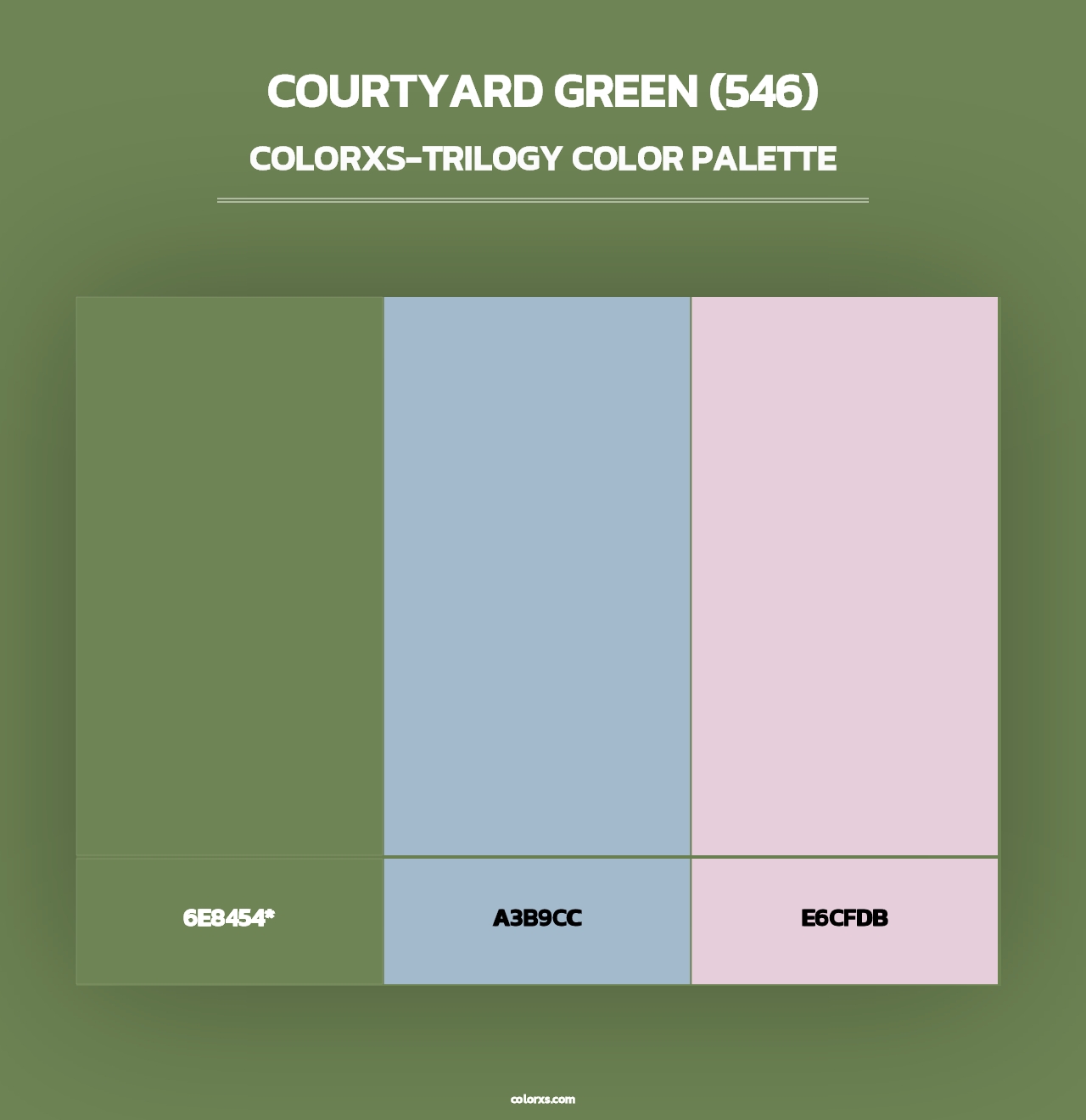 Courtyard Green (546) - Colorxs Trilogy Palette