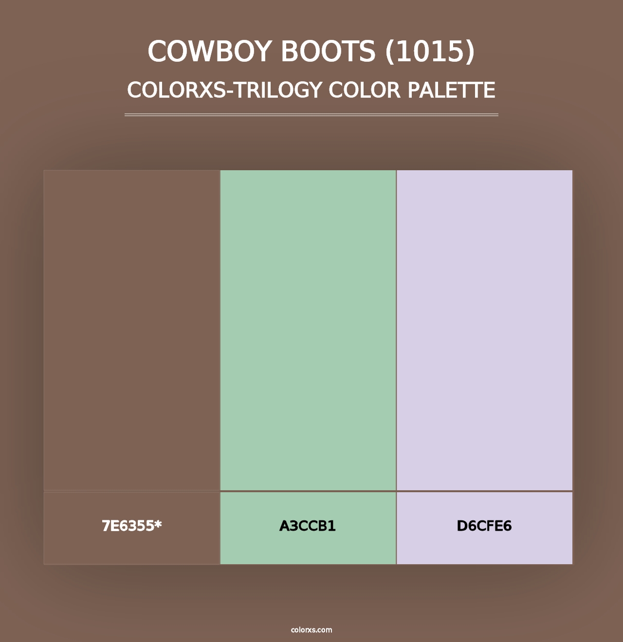 Cowboy Boots (1015) - Colorxs Trilogy Palette