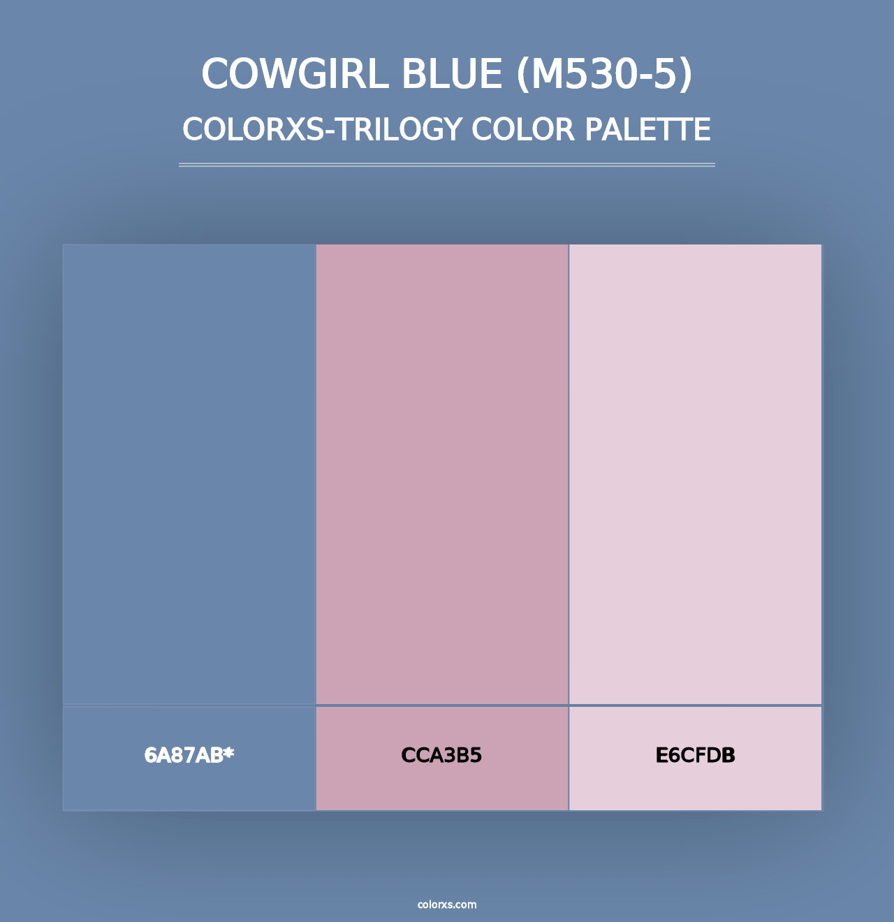 Cowgirl Blue (M530-5) - Colorxs Trilogy Palette