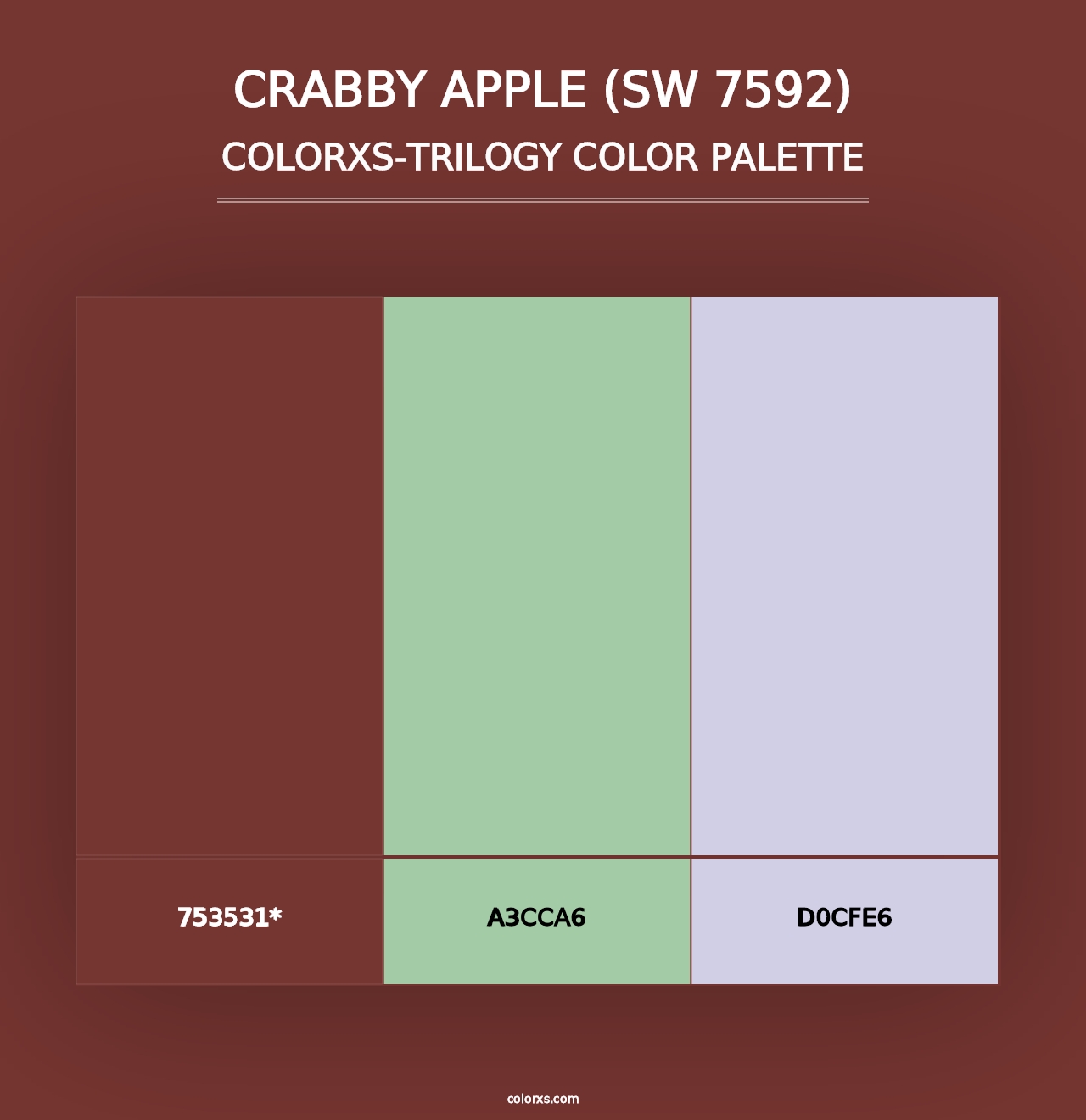 Crabby Apple (SW 7592) - Colorxs Trilogy Palette