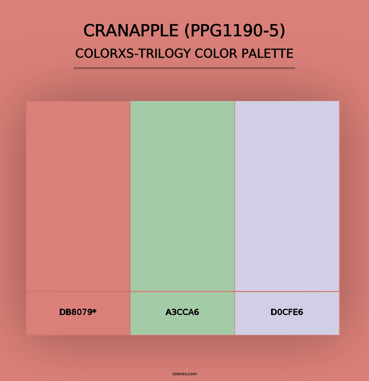 Cranapple (PPG1190-5) - Colorxs Trilogy Palette