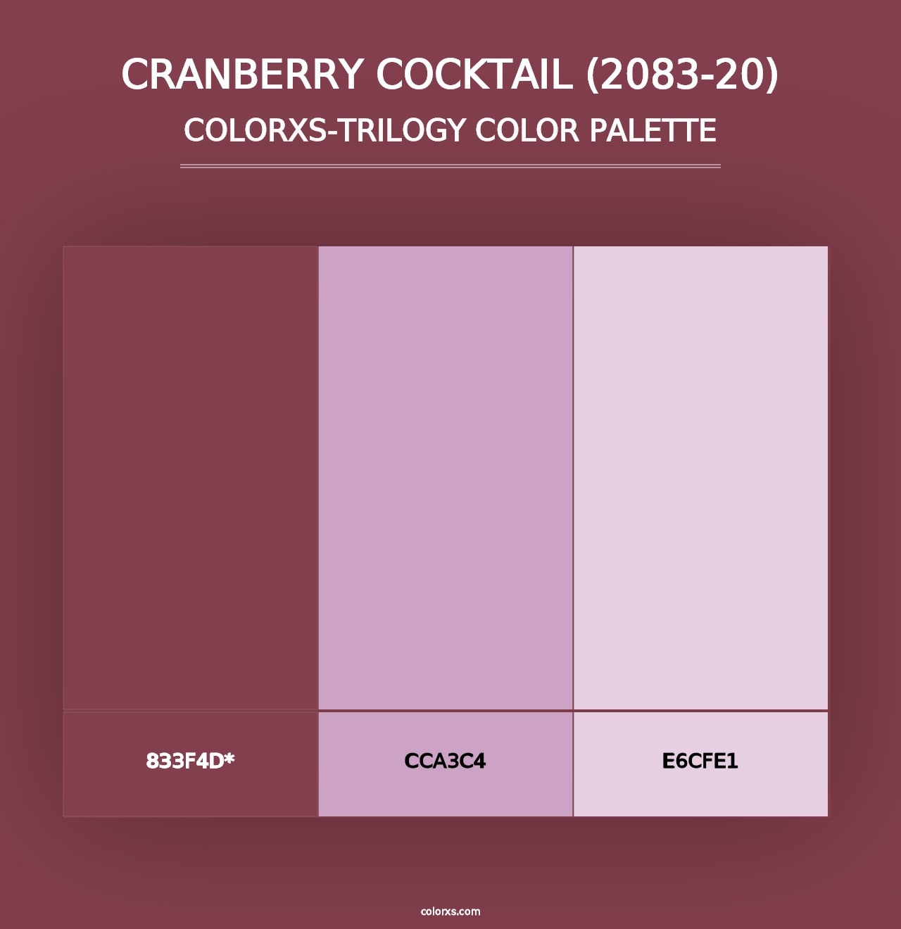 Cranberry Cocktail (2083-20) - Colorxs Trilogy Palette