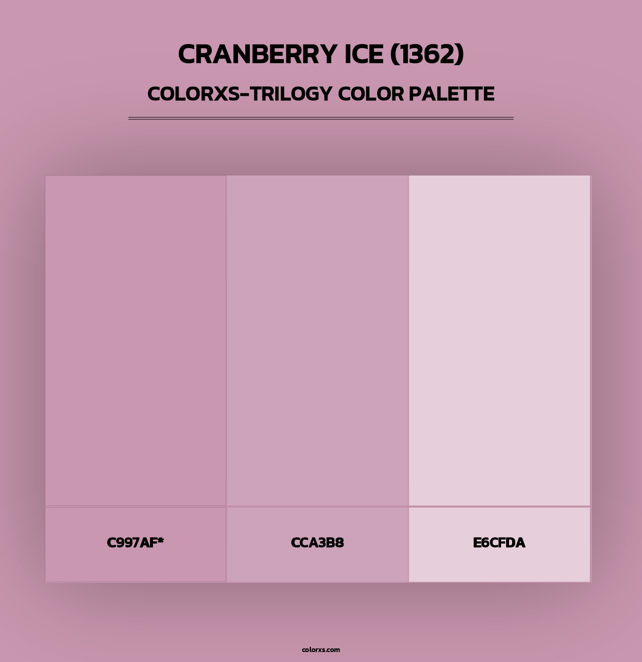 Cranberry Ice (1362) - Colorxs Trilogy Palette