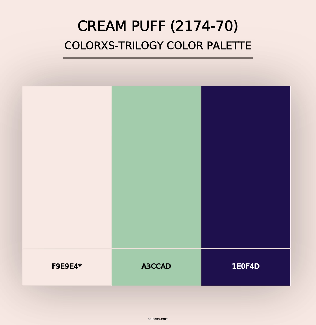 Cream Puff (2174-70) - Colorxs Trilogy Palette