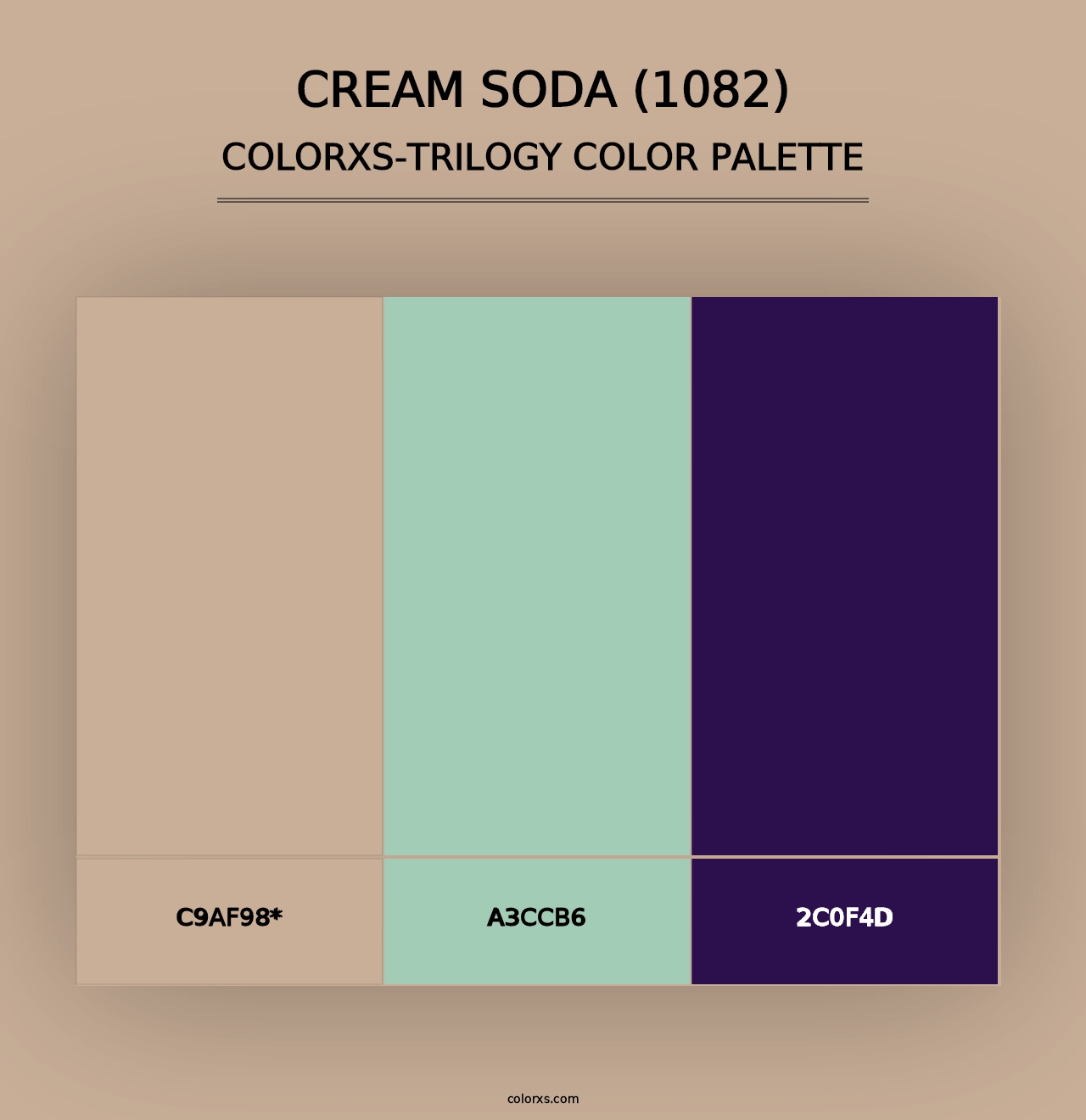 Cream Soda (1082) - Colorxs Trilogy Palette