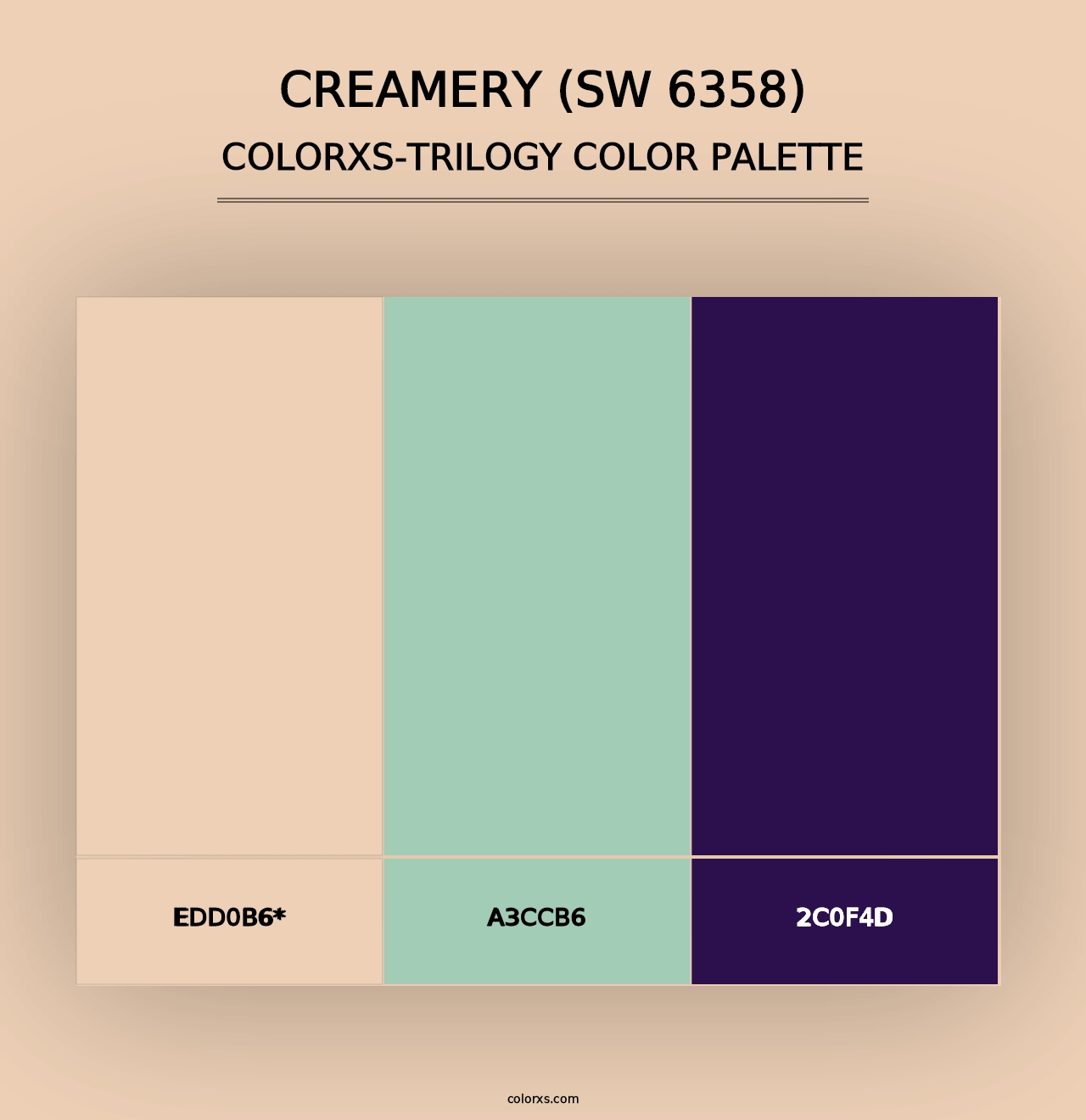 Creamery (SW 6358) - Colorxs Trilogy Palette