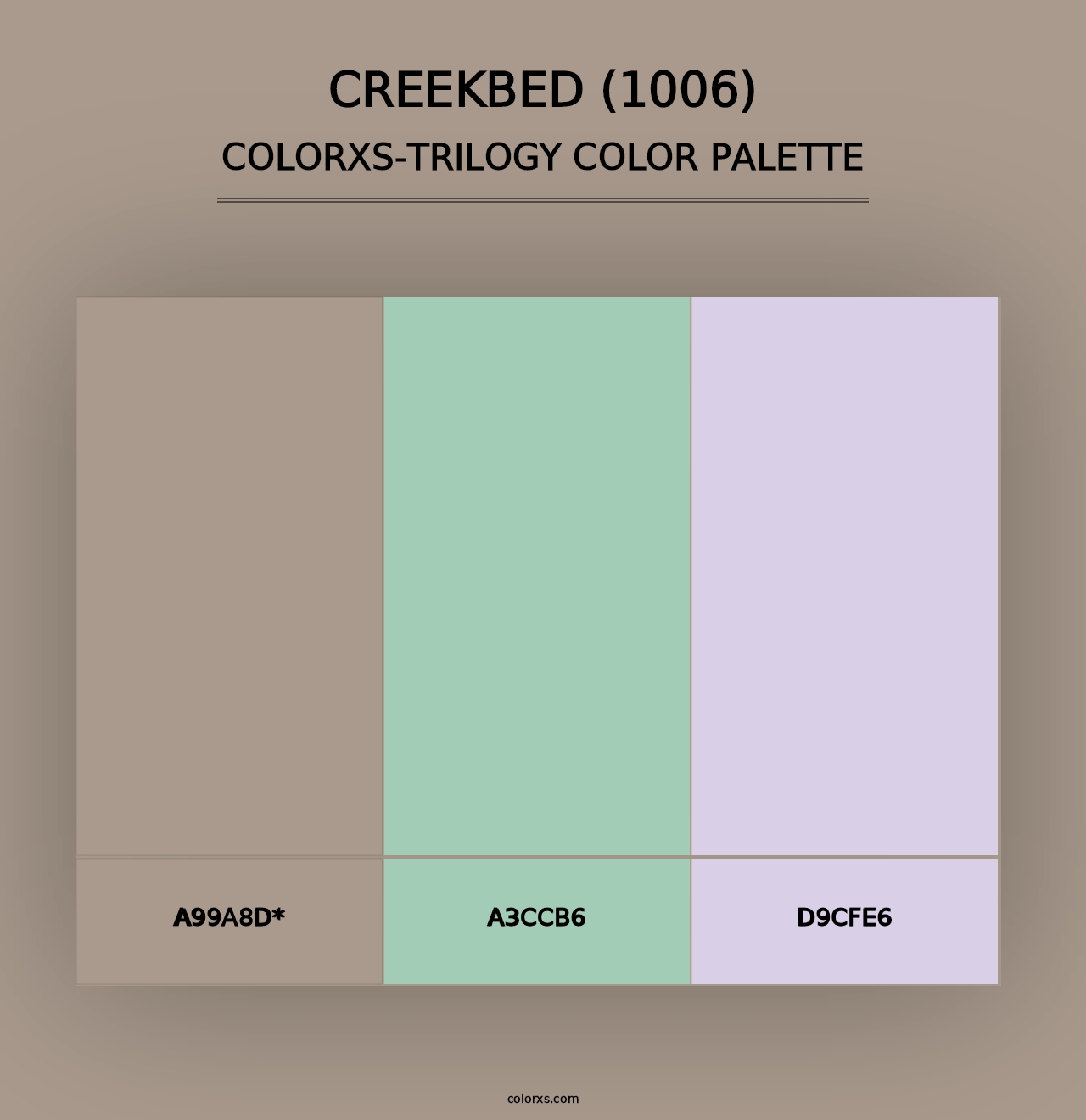 Creekbed (1006) - Colorxs Trilogy Palette