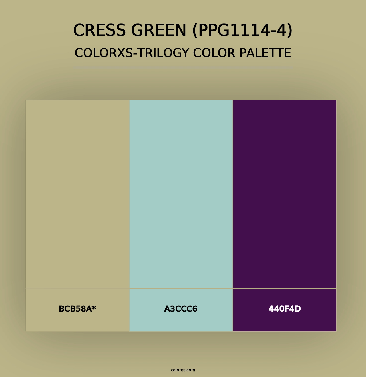 Cress Green (PPG1114-4) - Colorxs Trilogy Palette