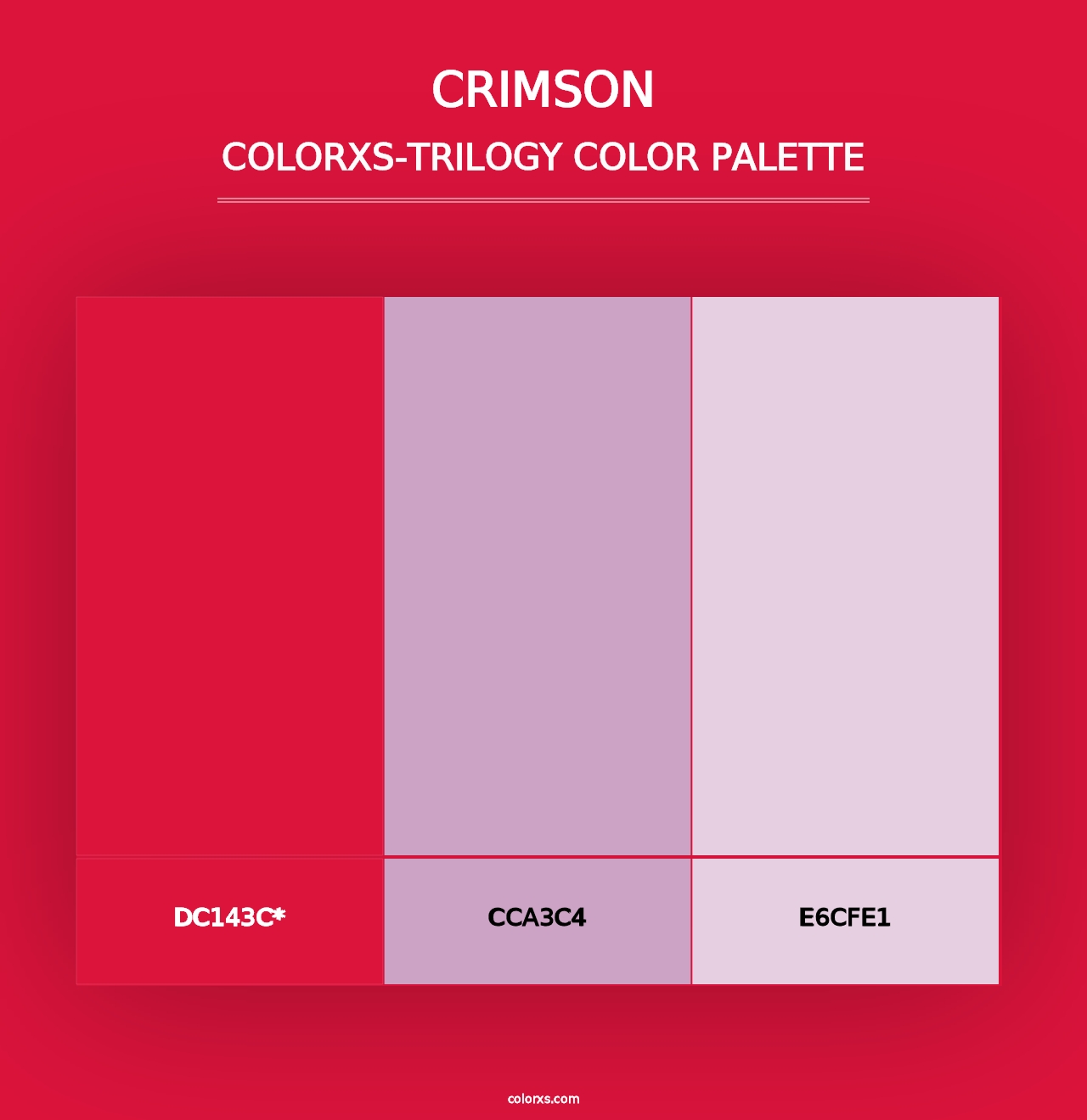 Crimson - Colorxs Trilogy Palette