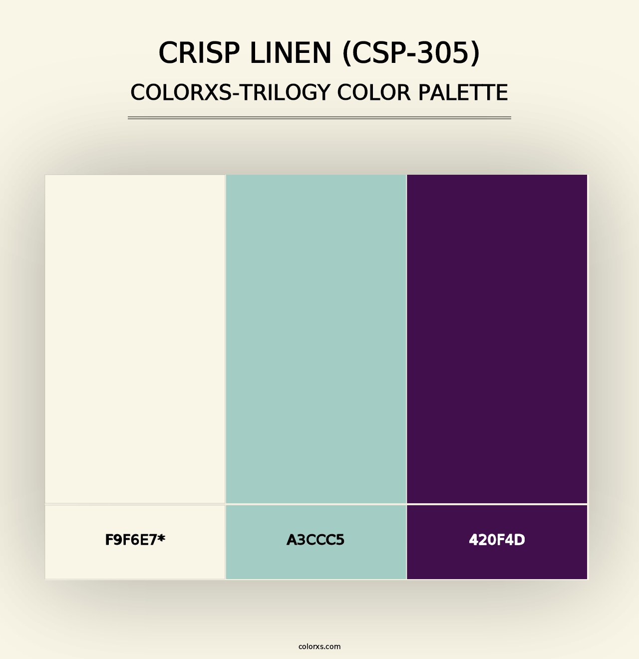 Crisp Linen (CSP-305) - Colorxs Trilogy Palette