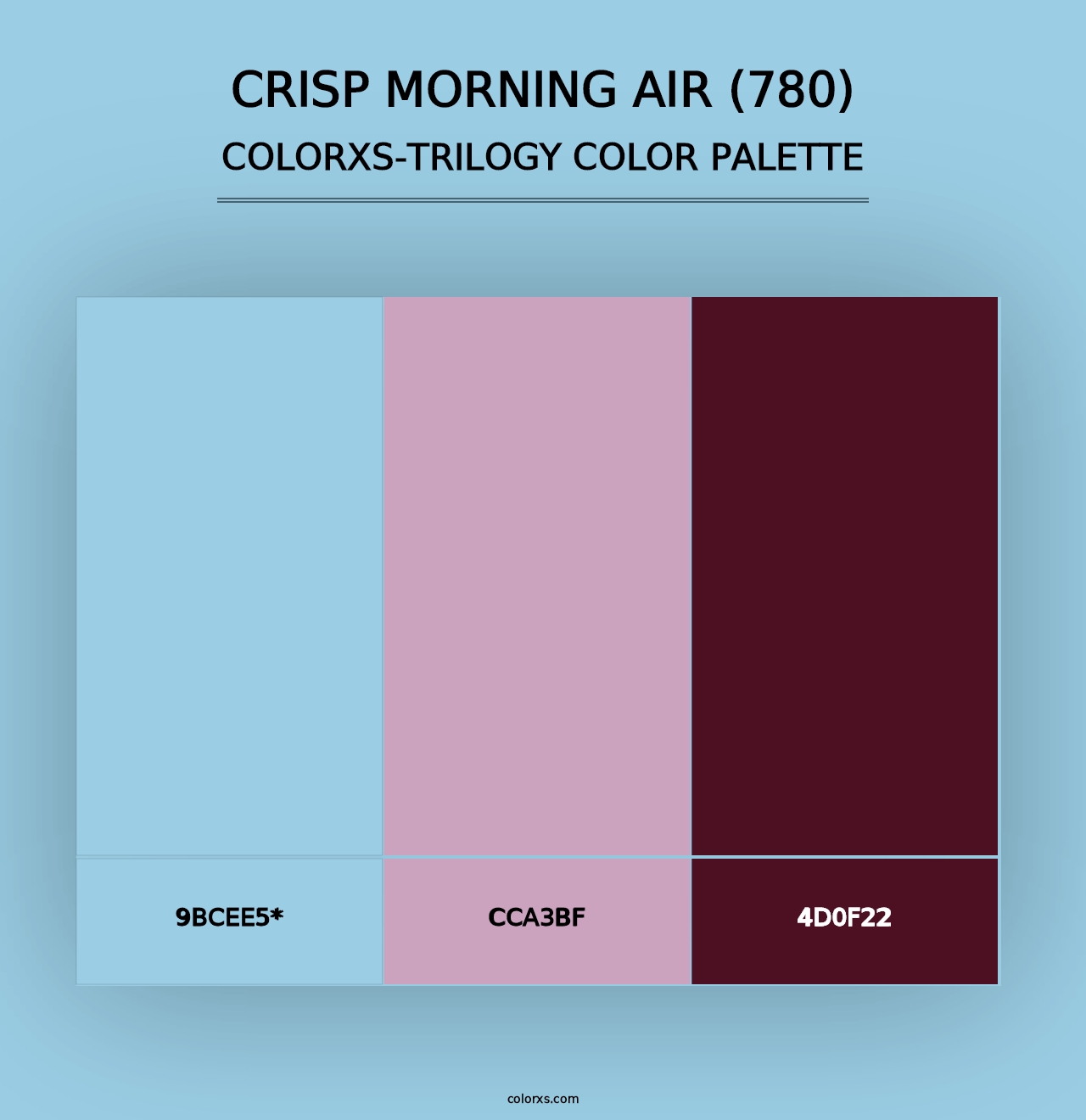 Crisp Morning Air (780) - Colorxs Trilogy Palette