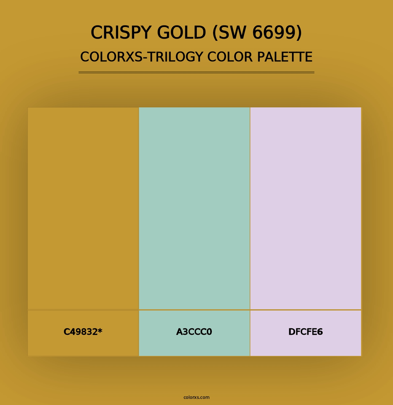 Crispy Gold (SW 6699) - Colorxs Trilogy Palette