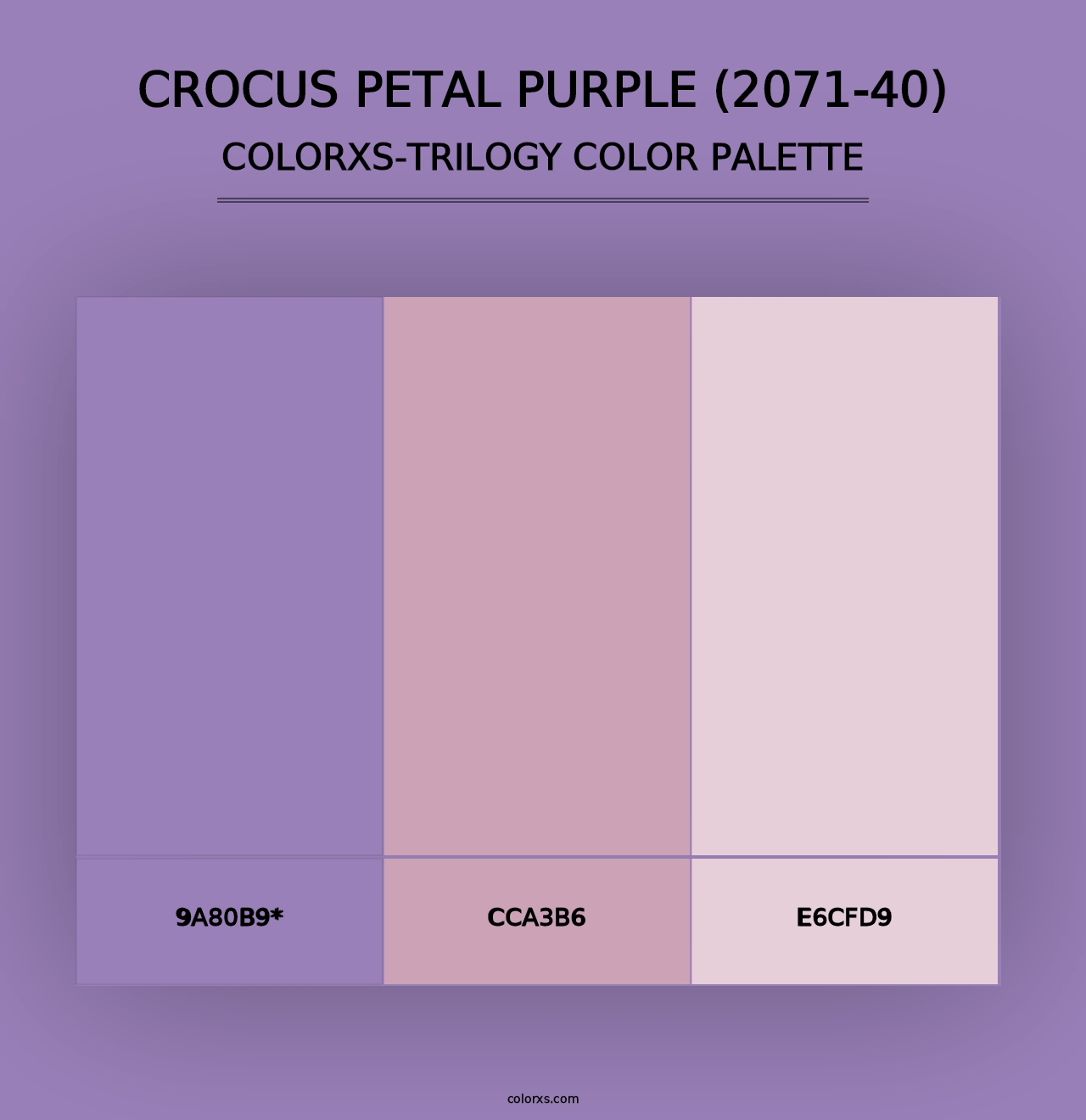 Crocus Petal Purple (2071-40) - Colorxs Trilogy Palette