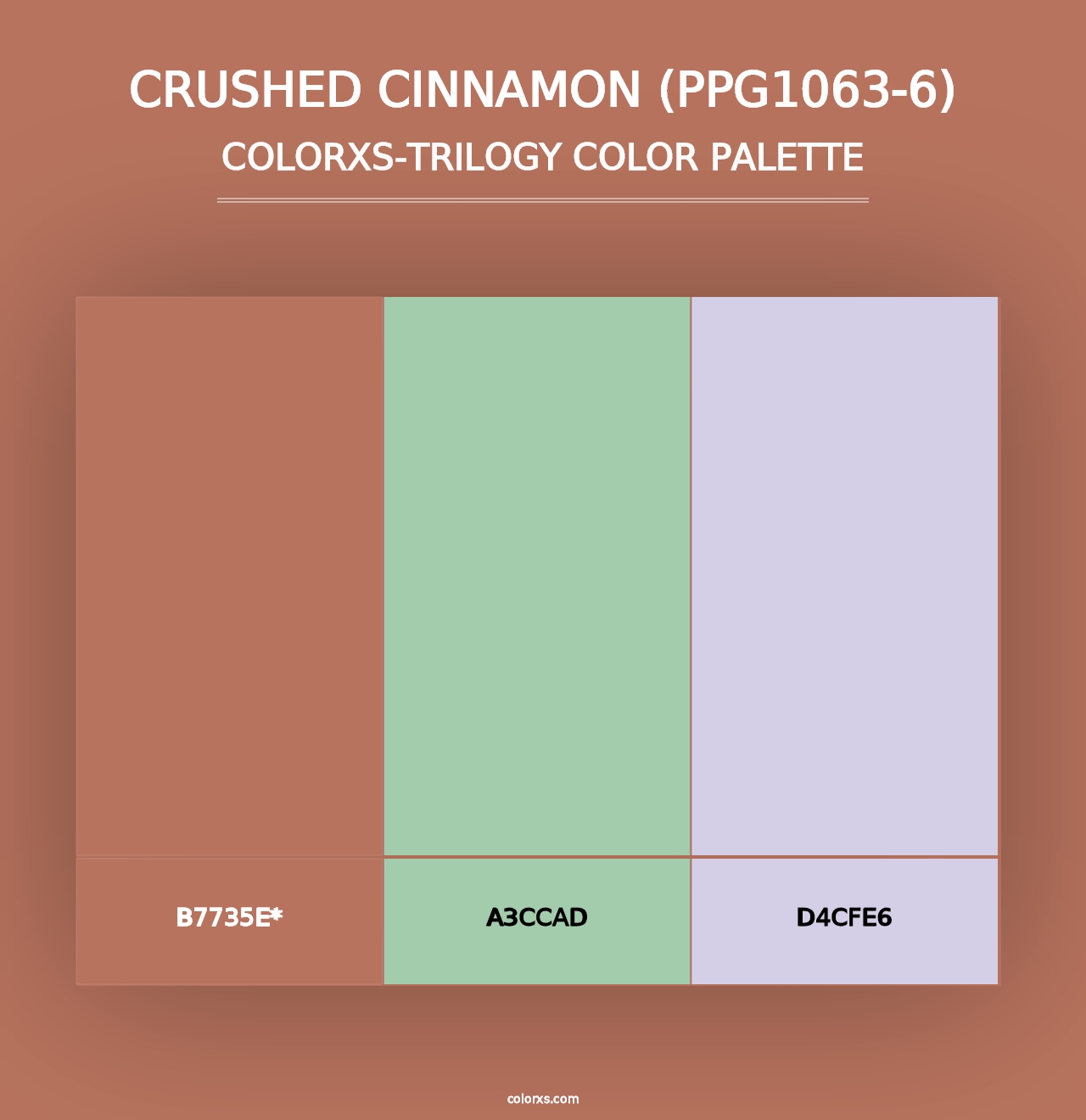 Crushed Cinnamon (PPG1063-6) - Colorxs Trilogy Palette