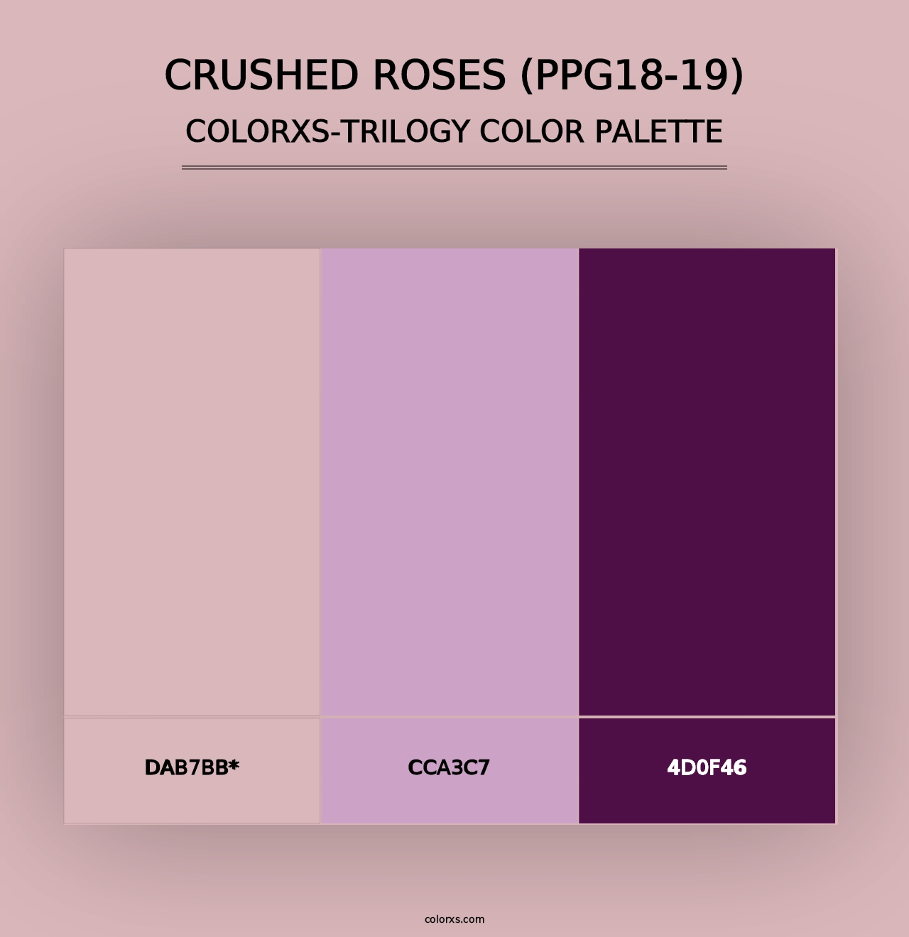 Crushed Roses (PPG18-19) - Colorxs Trilogy Palette