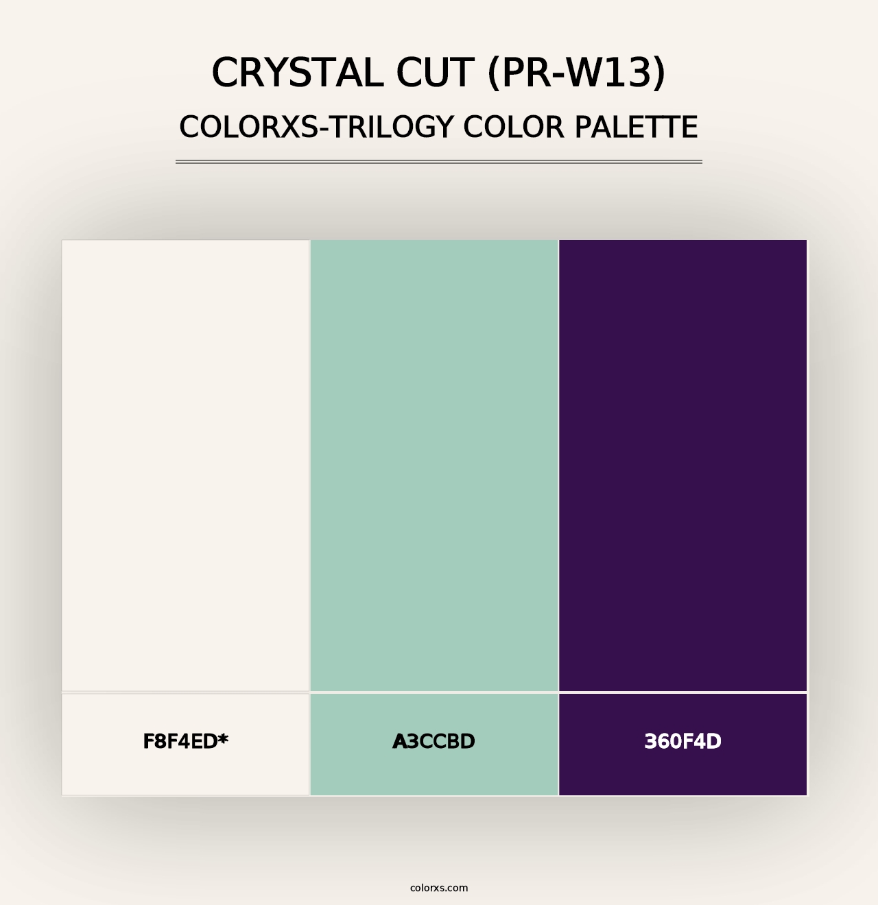 Crystal Cut (PR-W13) - Colorxs Trilogy Palette