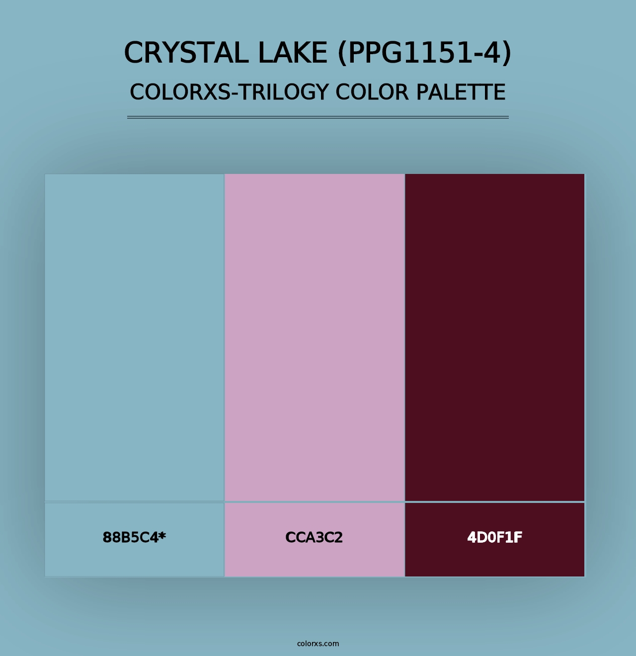 Crystal Lake (PPG1151-4) - Colorxs Trilogy Palette