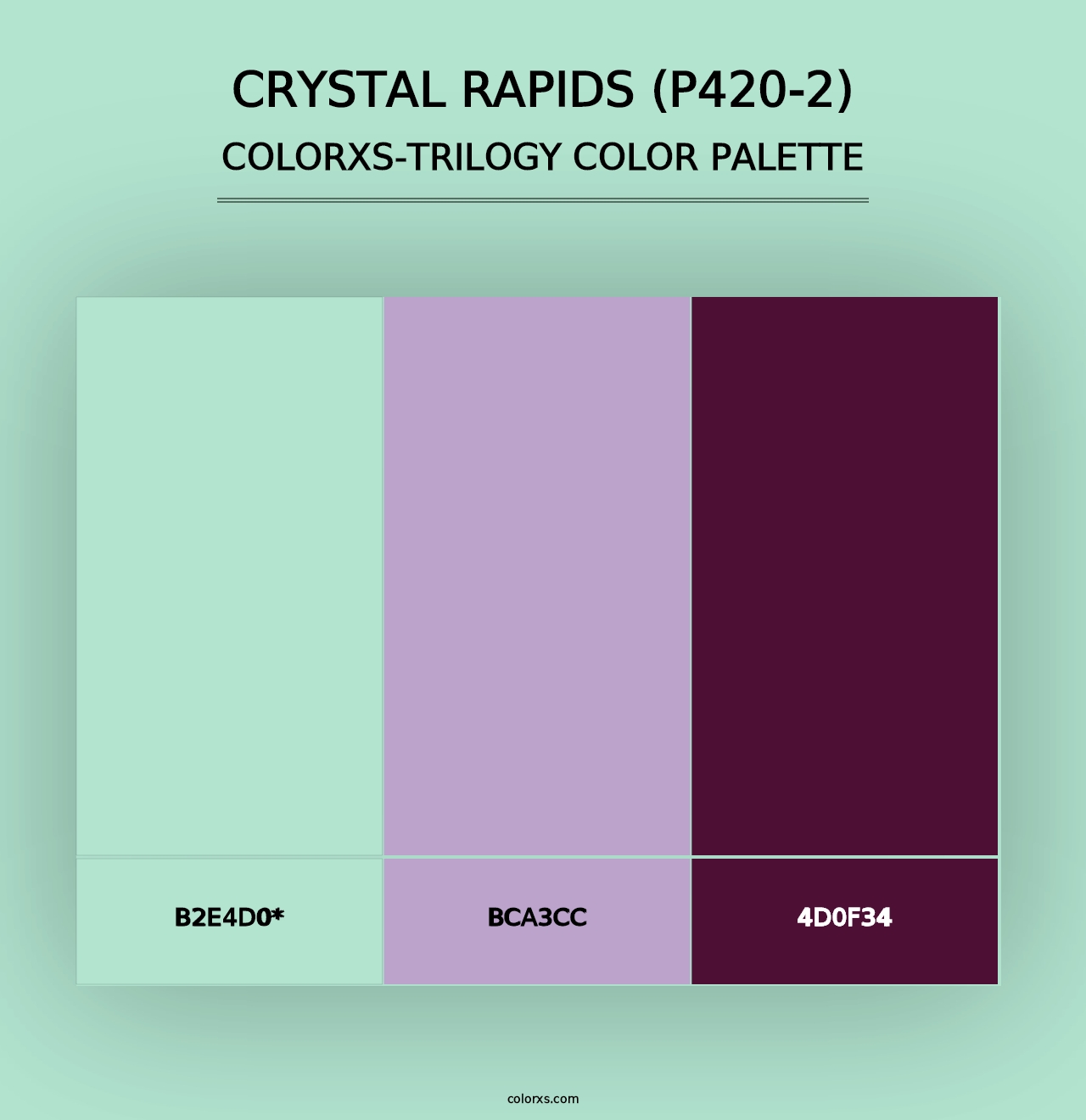 Crystal Rapids (P420-2) - Colorxs Trilogy Palette