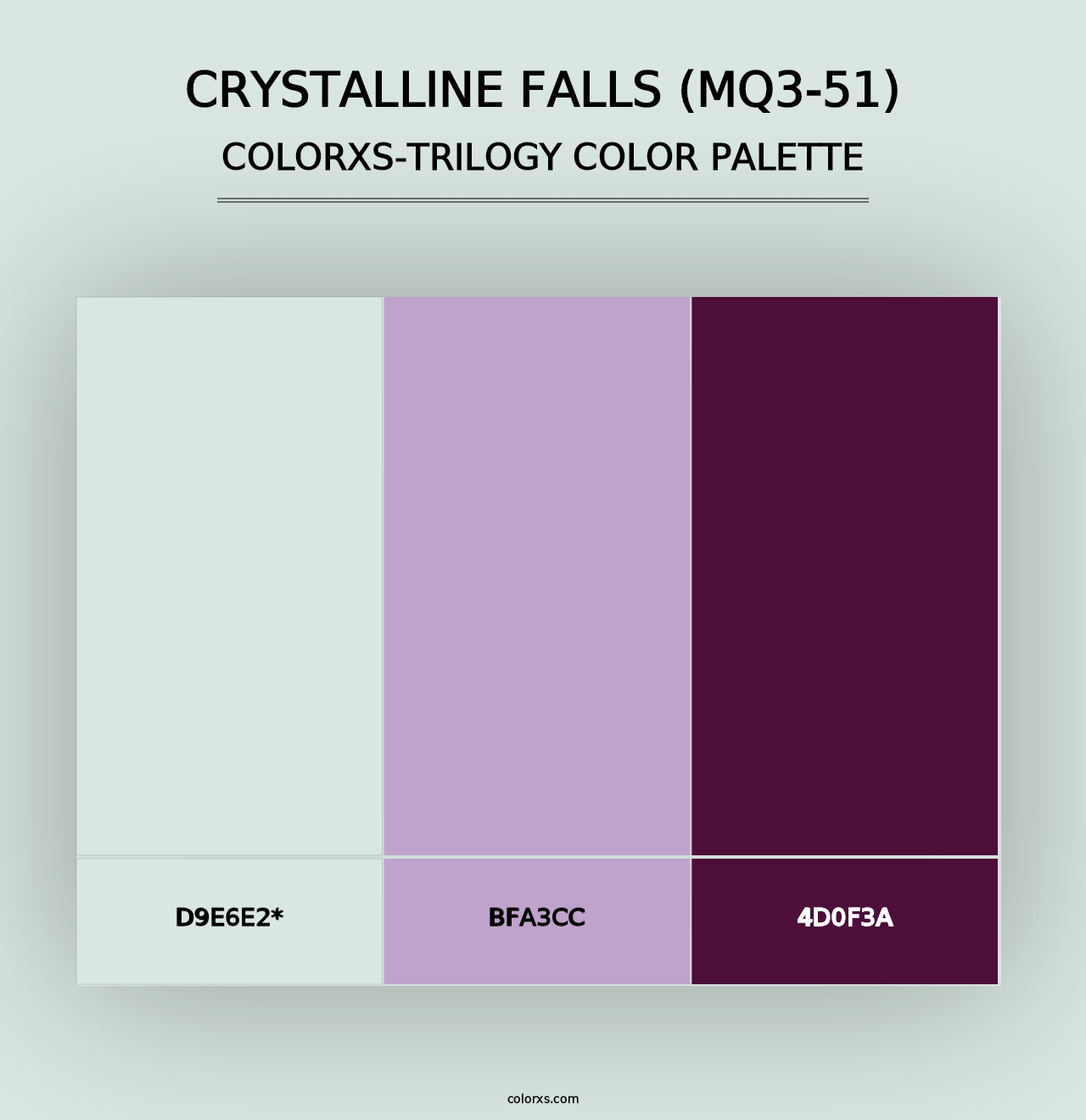 Crystalline Falls (MQ3-51) - Colorxs Trilogy Palette