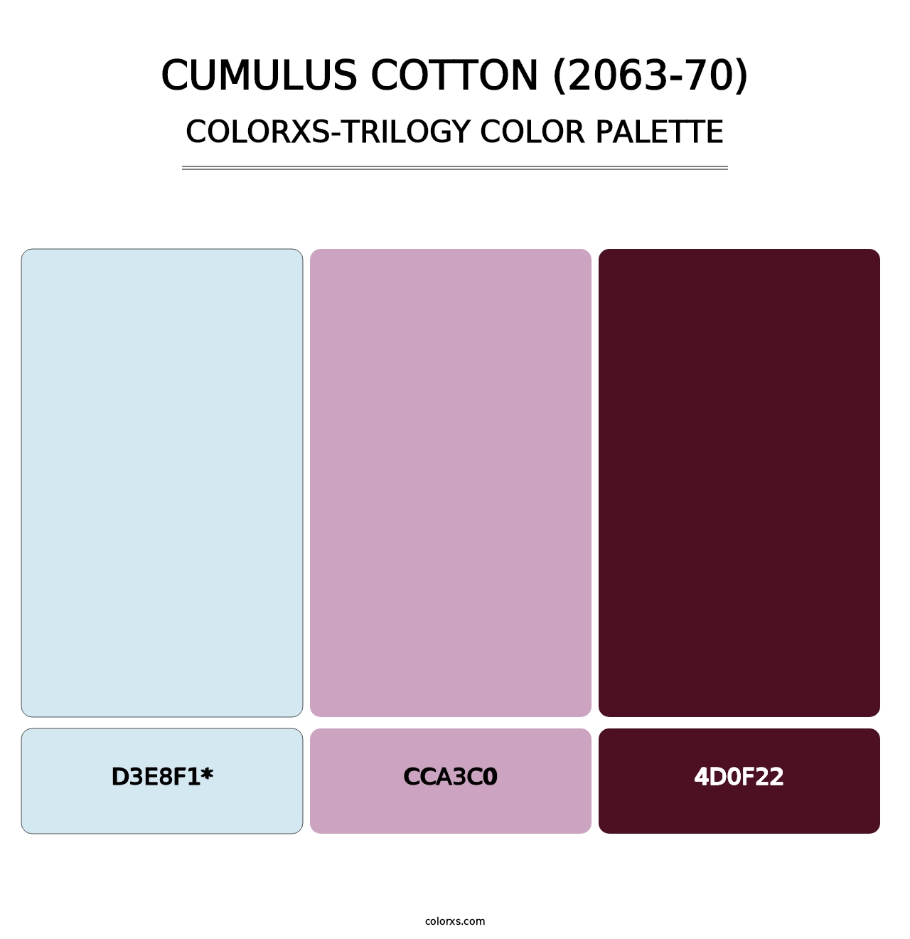 Cumulus Cotton (2063-70) - Colorxs Trilogy Palette