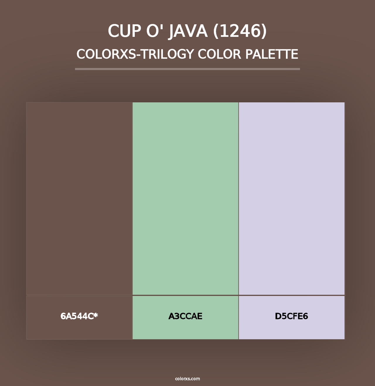 Cup o' Java (1246) - Colorxs Trilogy Palette