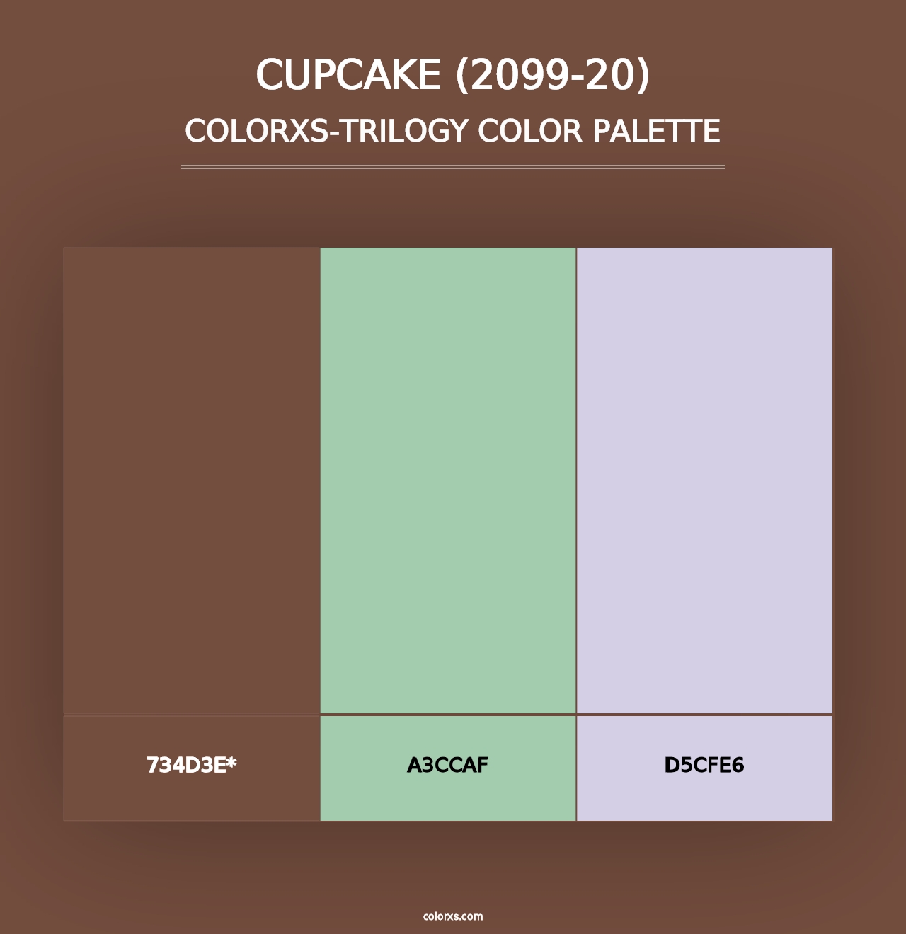 Cupcake (2099-20) - Colorxs Trilogy Palette