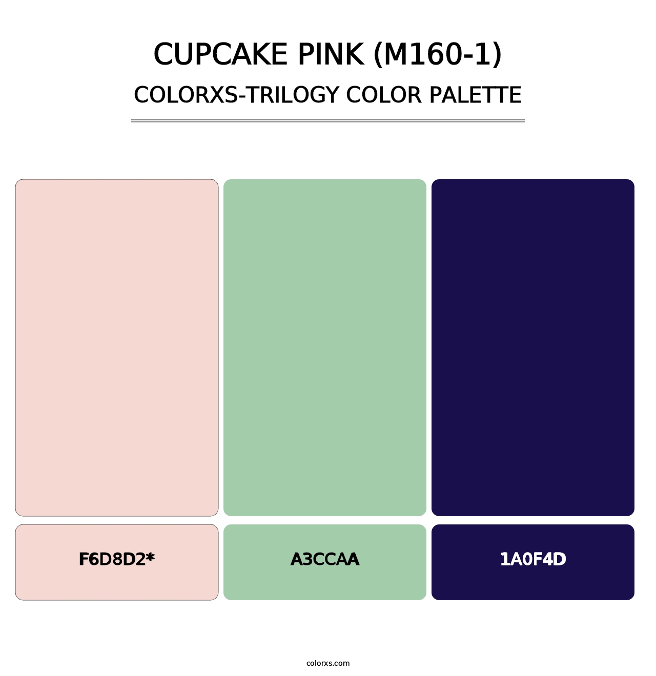 Cupcake Pink (M160-1) - Colorxs Trilogy Palette