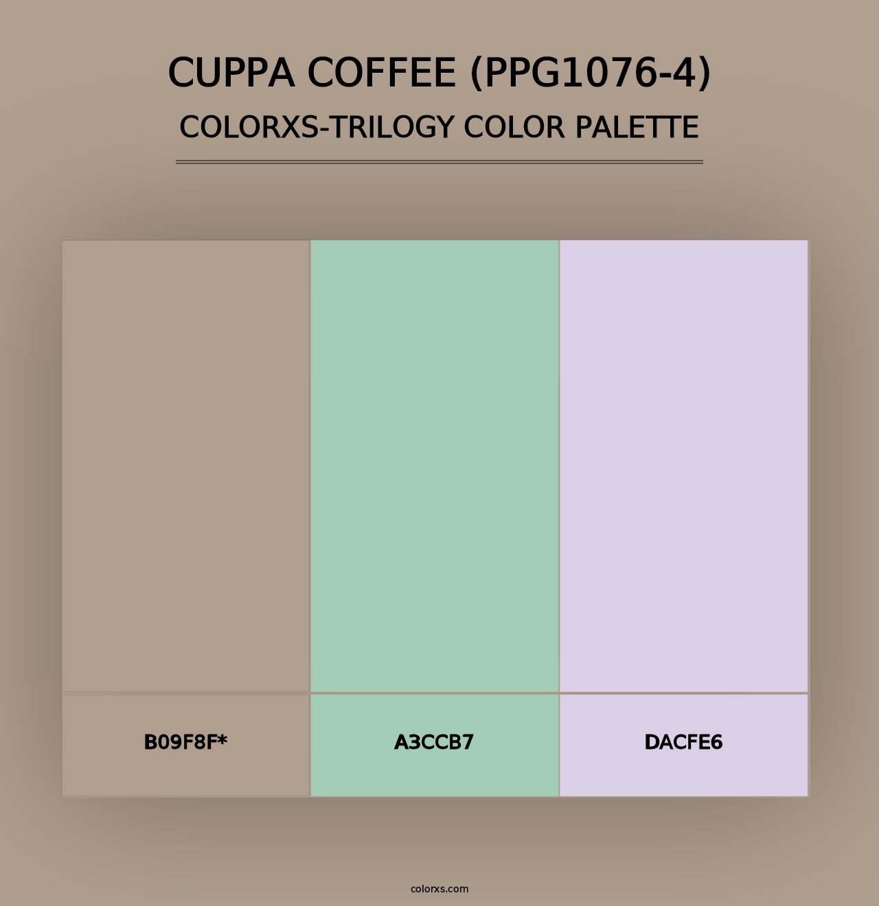 Cuppa Coffee (PPG1076-4) - Colorxs Trilogy Palette