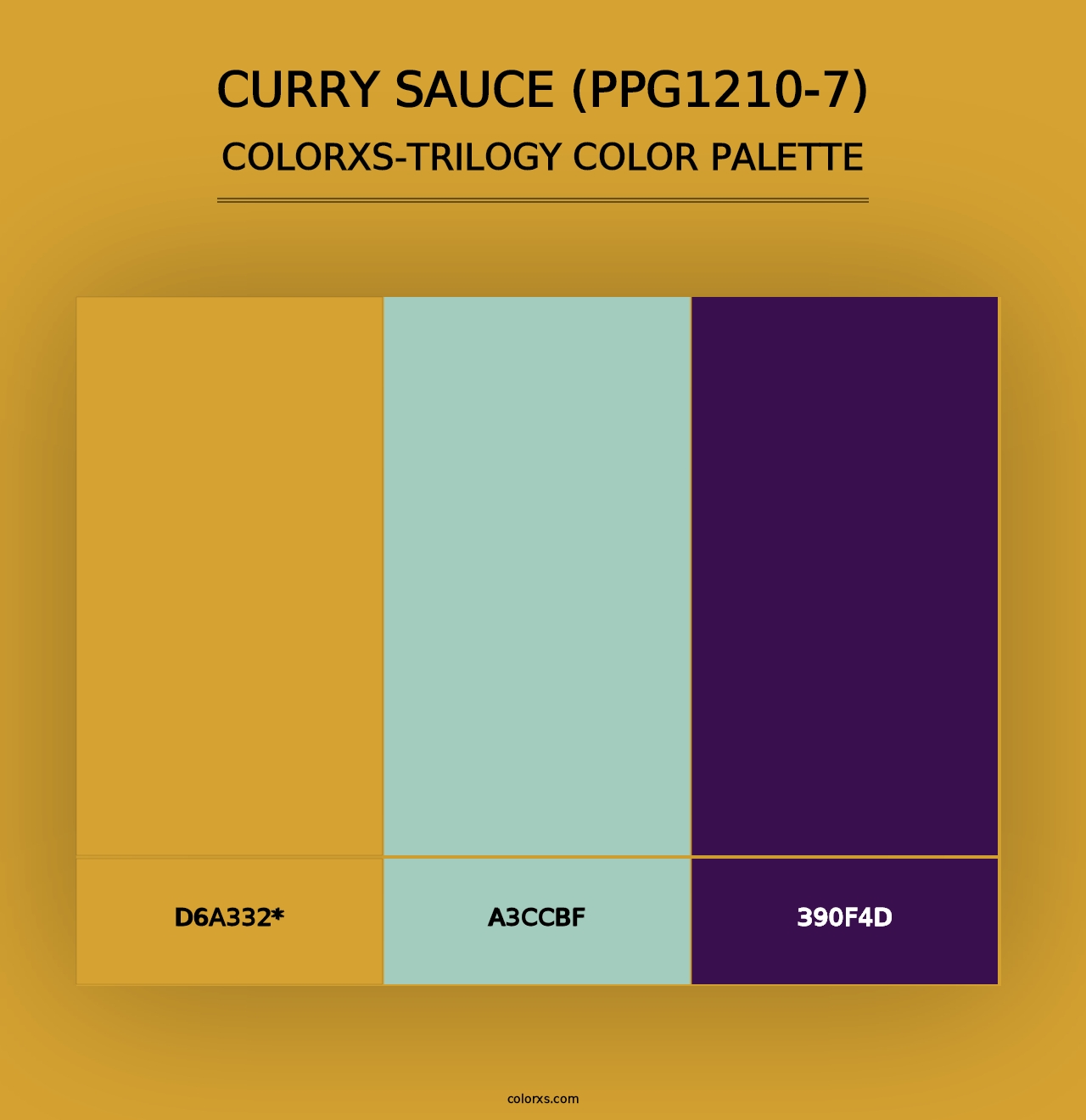 Curry Sauce (PPG1210-7) - Colorxs Trilogy Palette