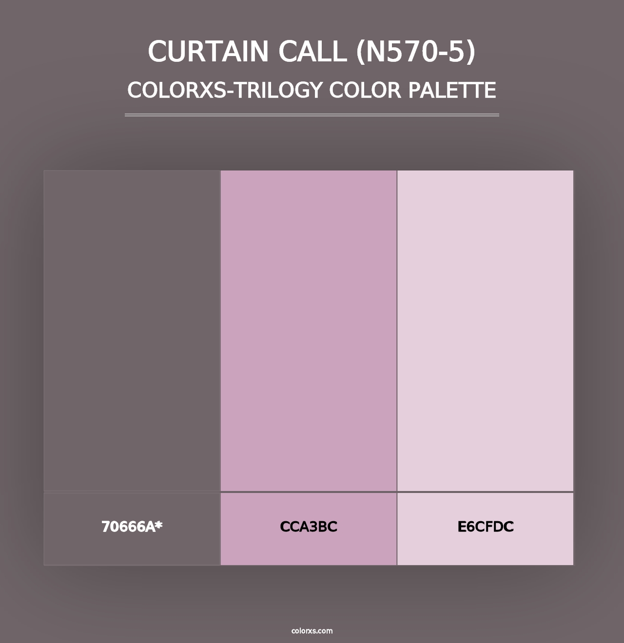 Curtain Call (N570-5) - Colorxs Trilogy Palette