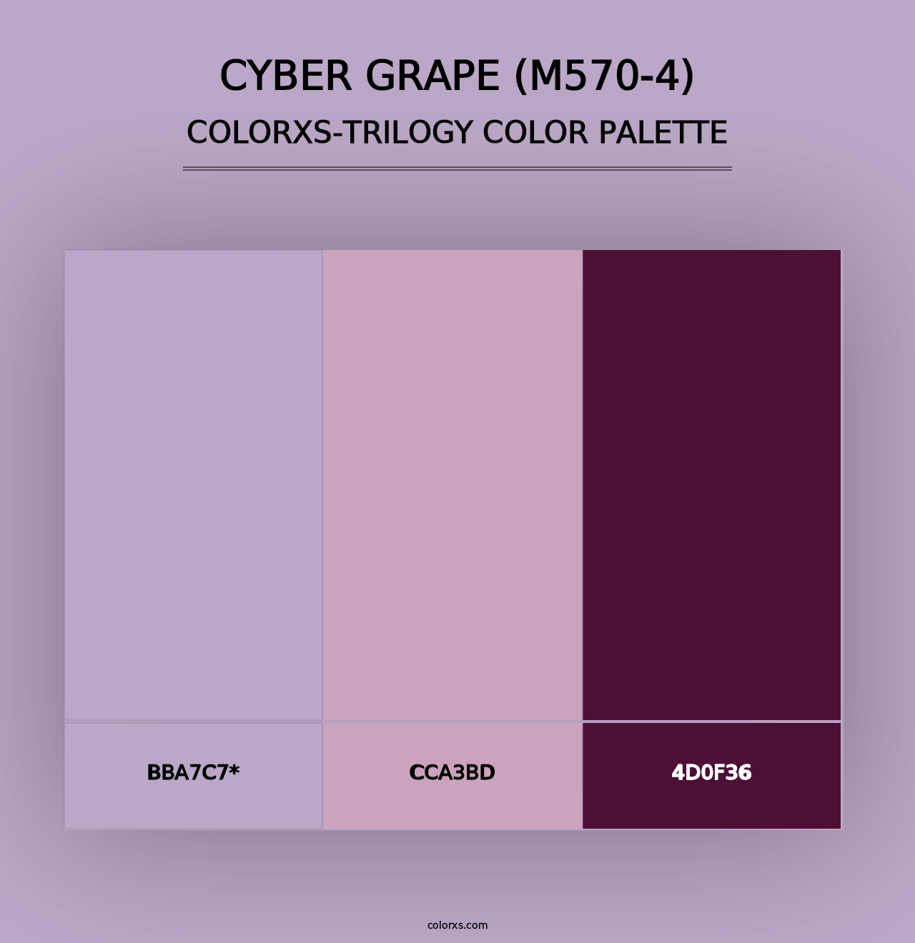 Cyber Grape (M570-4) - Colorxs Trilogy Palette