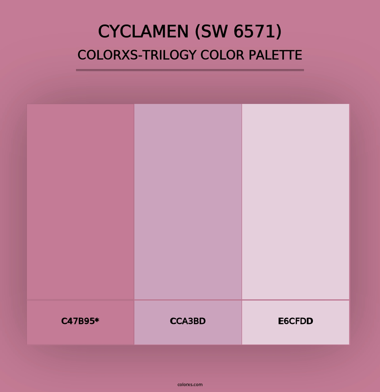 Cyclamen (SW 6571) - Colorxs Trilogy Palette