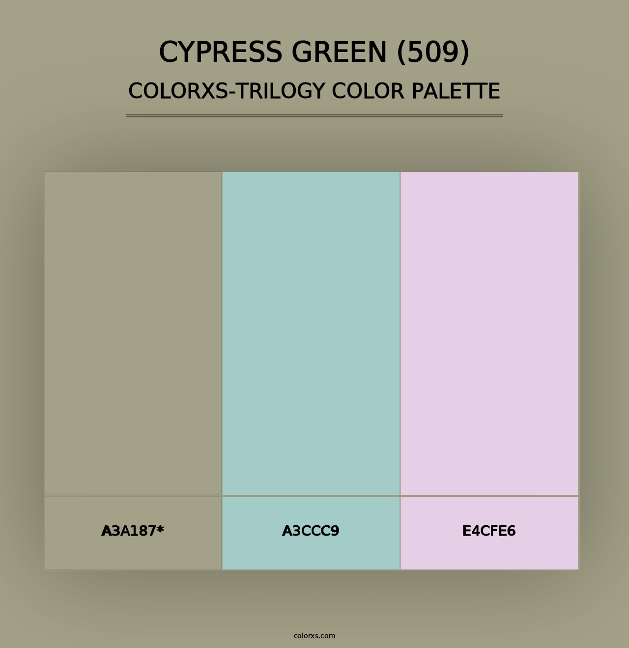 Cypress Green (509) - Colorxs Trilogy Palette