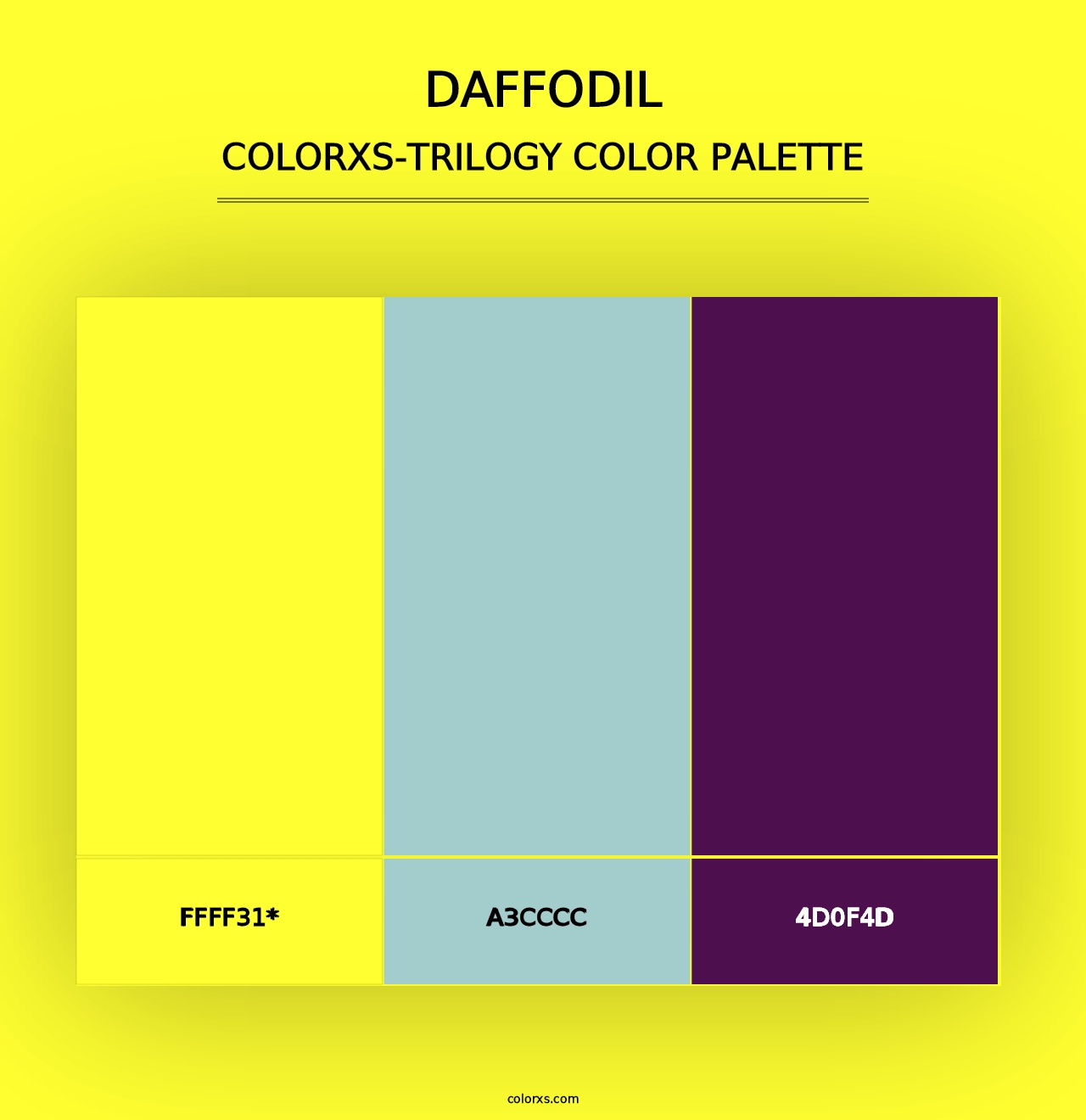 Daffodil - Colorxs Trilogy Palette