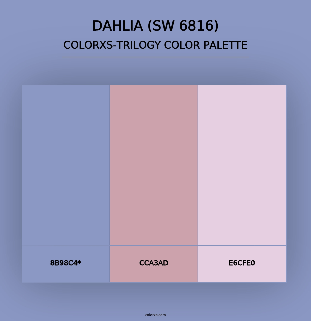 Dahlia (SW 6816) - Colorxs Trilogy Palette