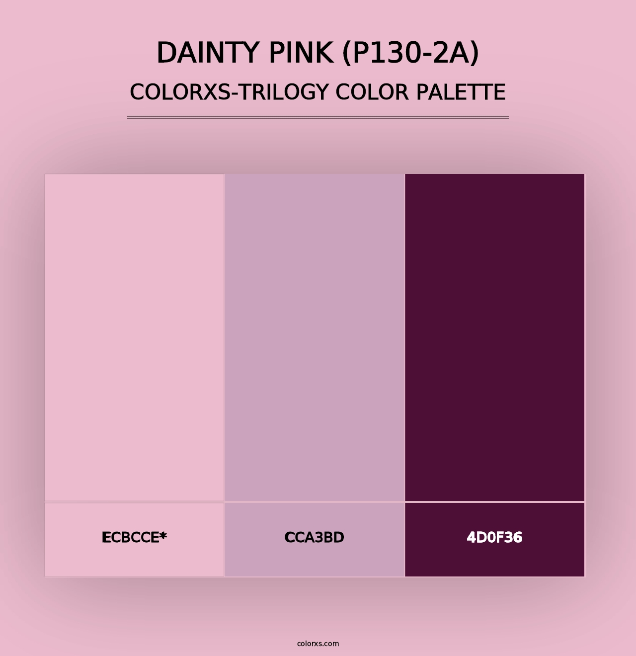 Dainty Pink (P130-2A) - Colorxs Trilogy Palette