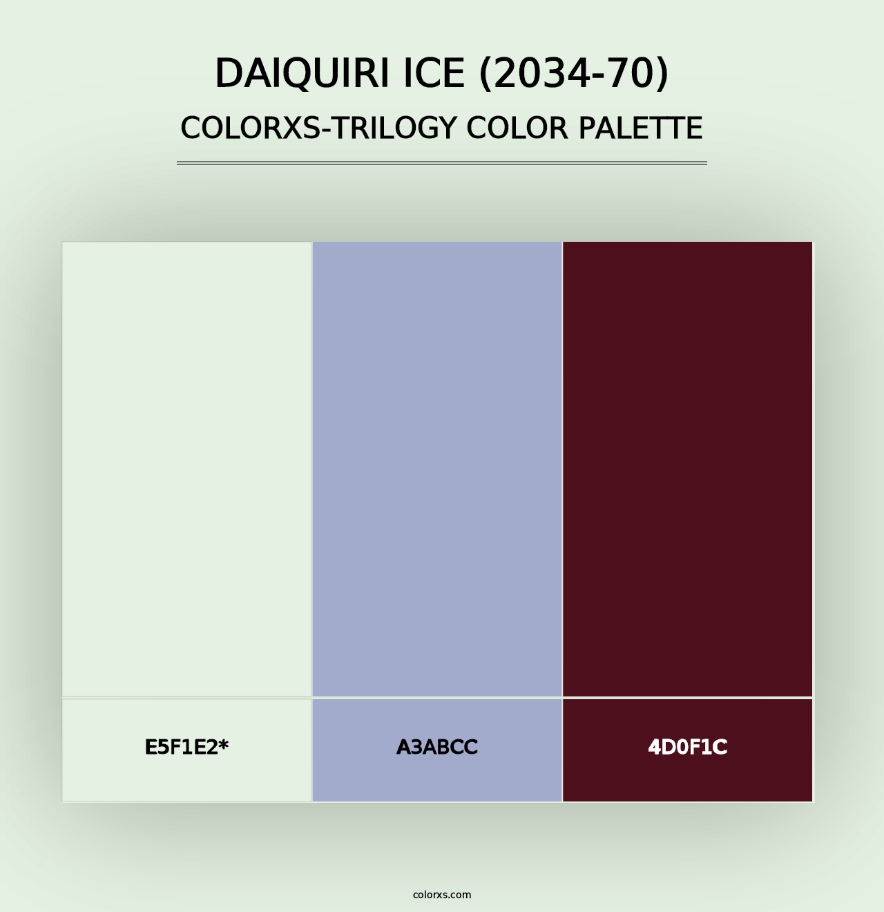 Daiquiri Ice (2034-70) - Colorxs Trilogy Palette