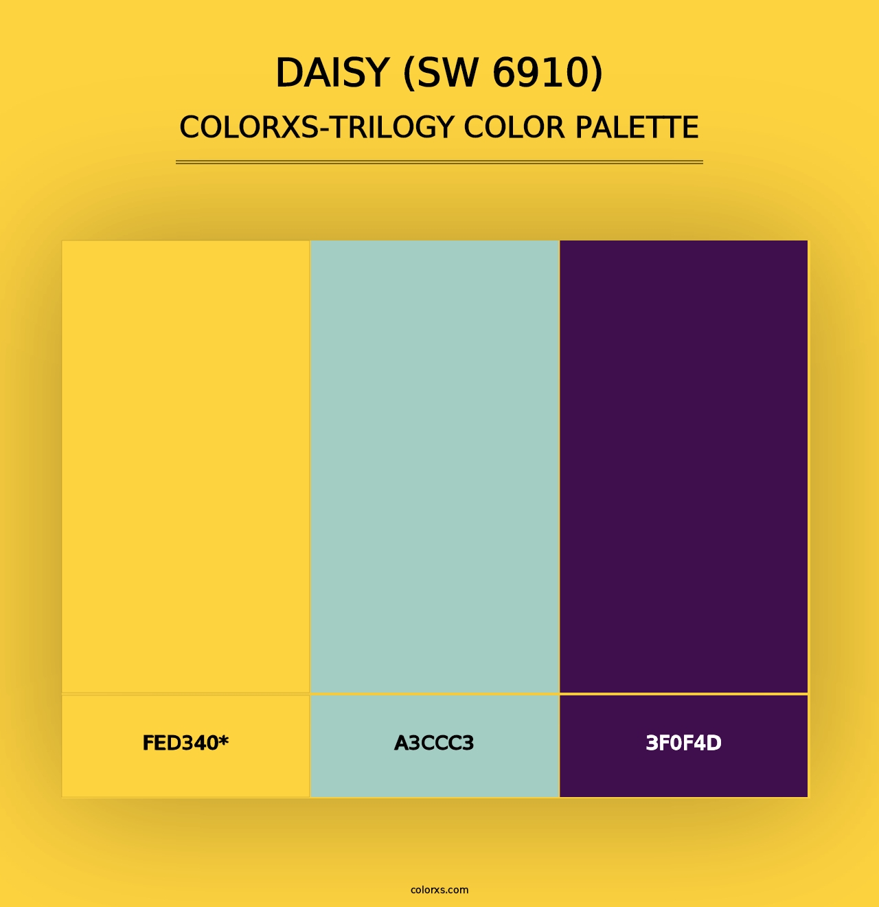 Daisy (SW 6910) - Colorxs Trilogy Palette