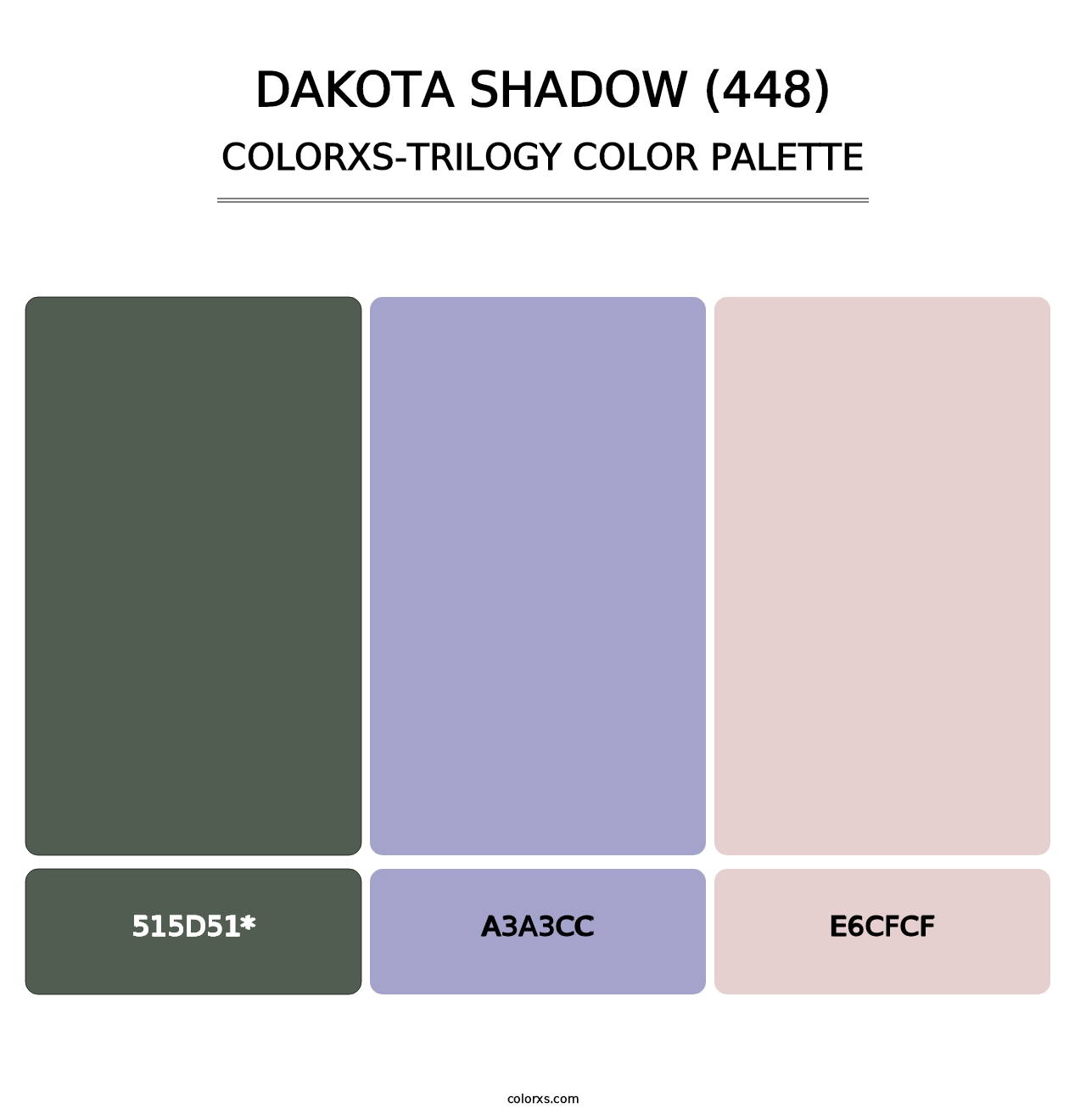 Dakota Shadow (448) - Colorxs Trilogy Palette